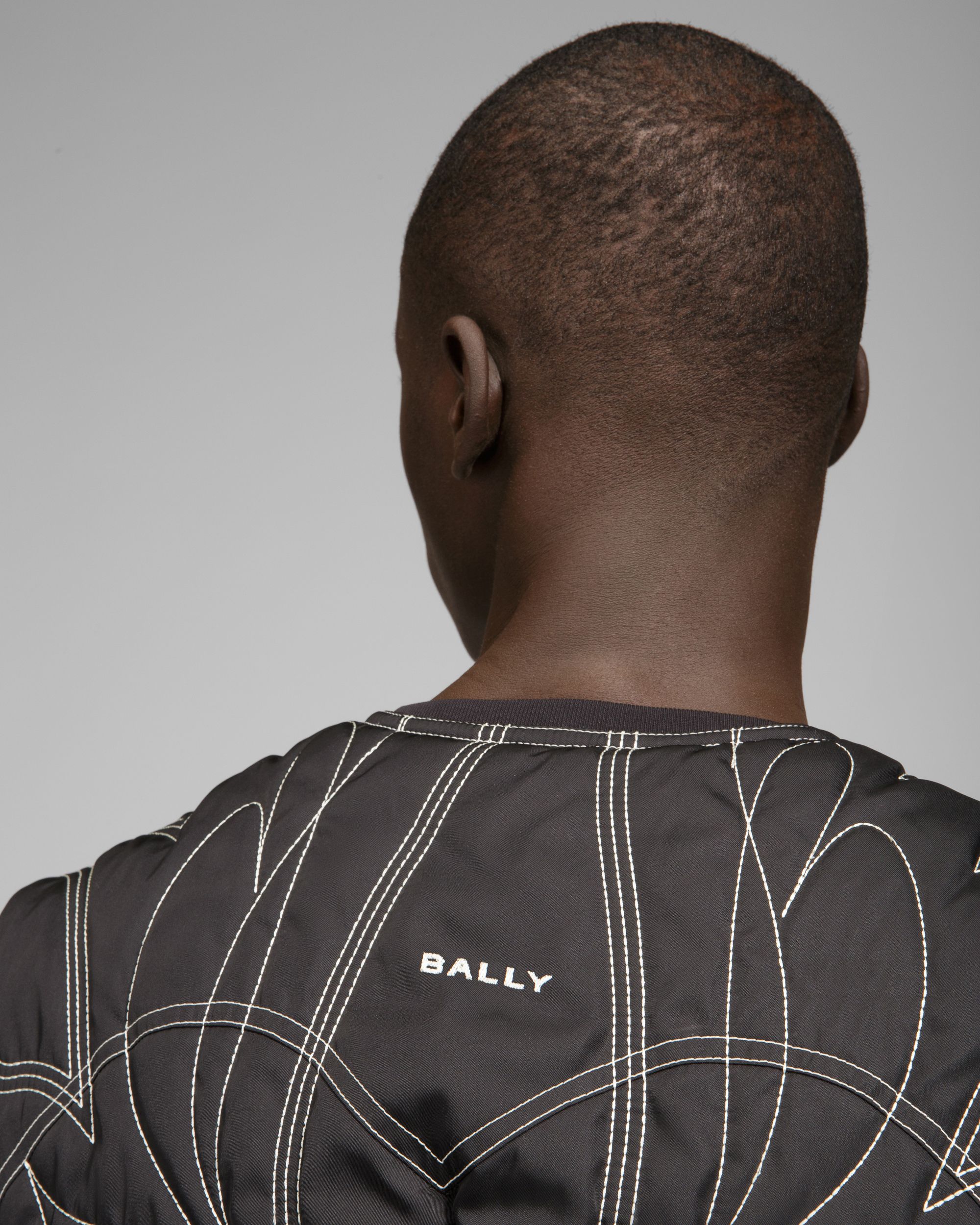Bally Global - Chaleco Con Motivo - Negro