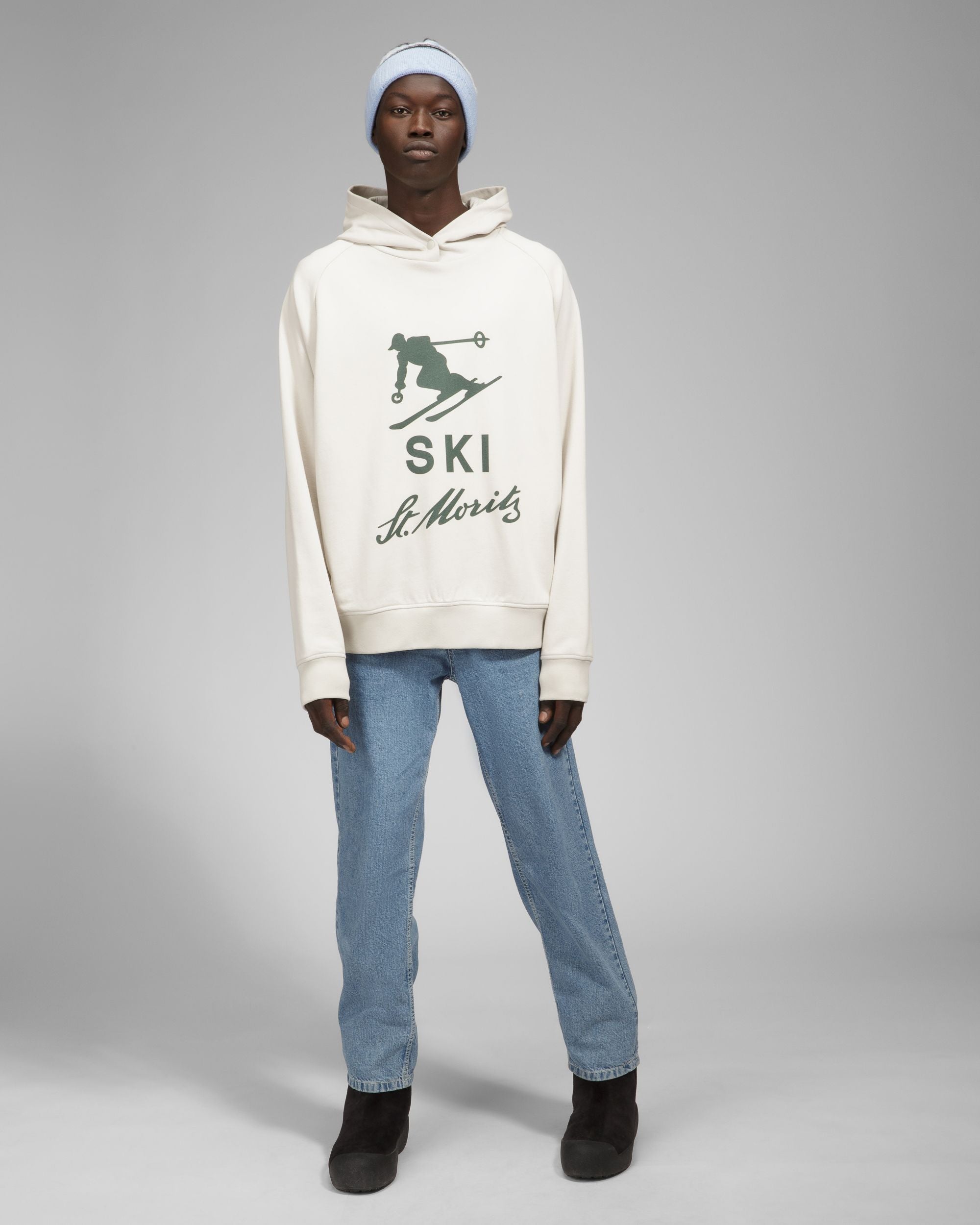 Bally Global - Ski St Moritz Hoodie Cotton Sweatshirt In Grey - Multicolor