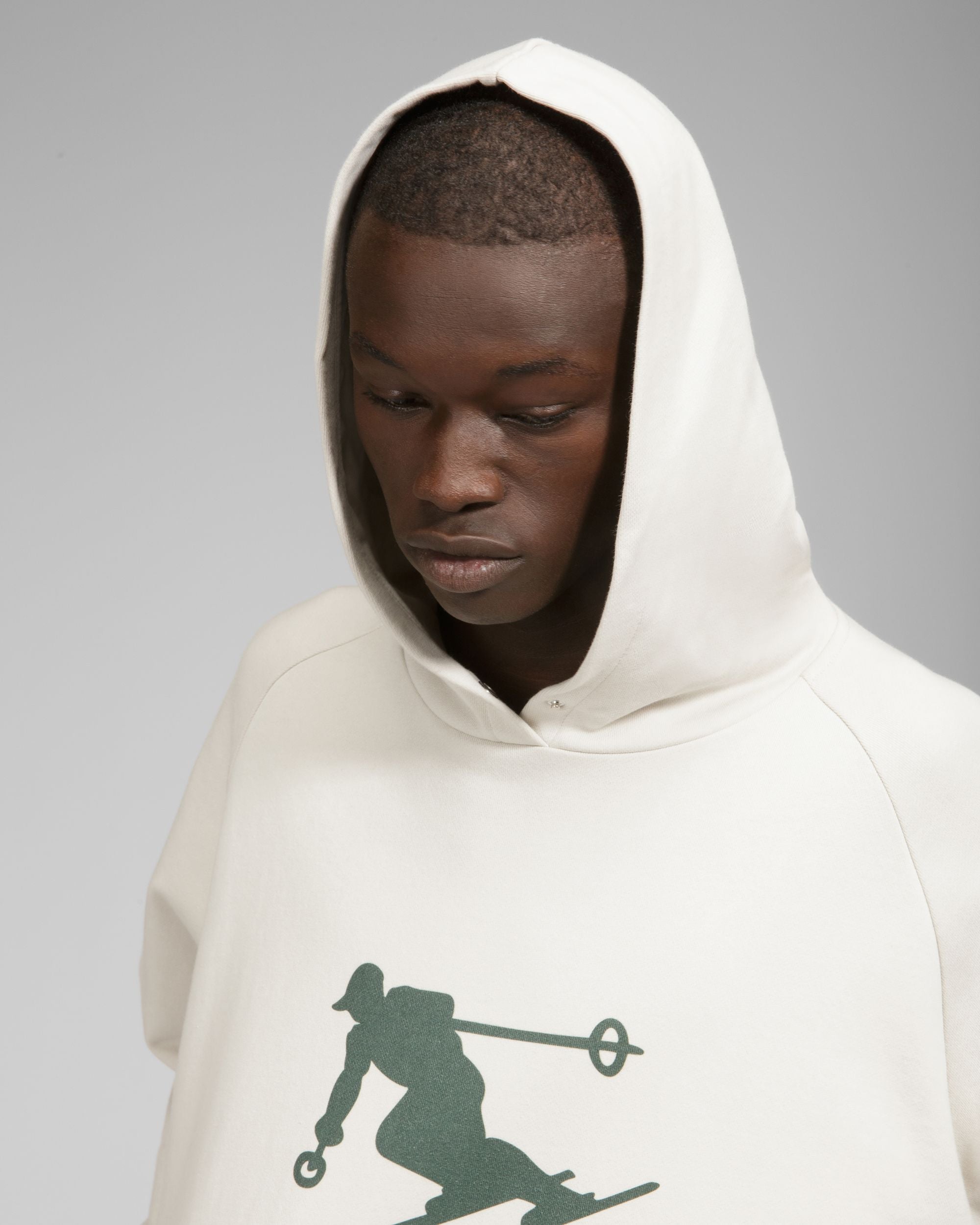 Bally Global - Ski St Moritz Hoodie Cotton Sweatshirt In Grey - Multicolor