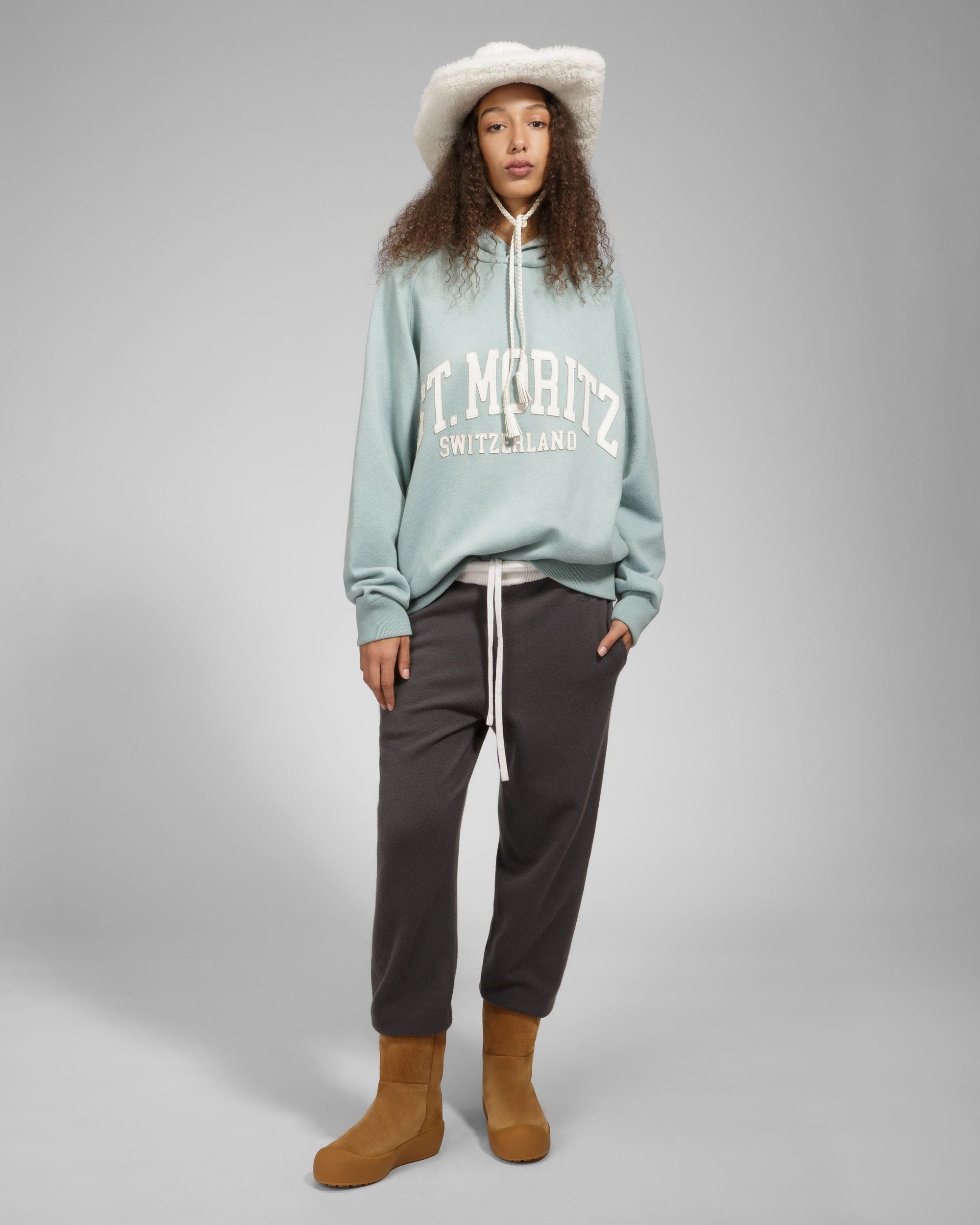 Bally Global - St Moritz Hoodie Cashmere Sweatshirt In Light Blue - Blue