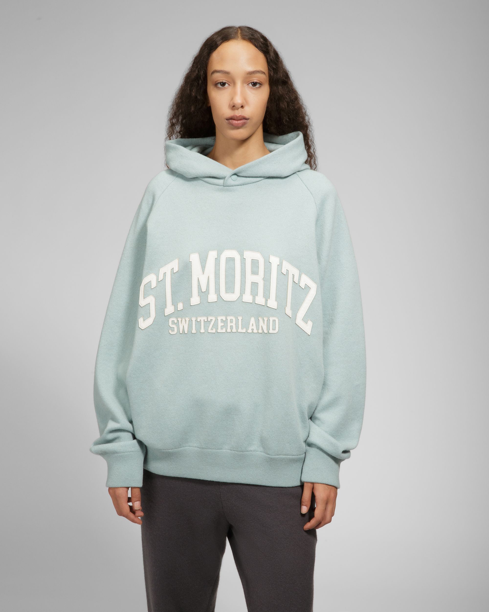 Bally Global - St Moritz Hoodie Cashmere Sweatshirt In Light Blue - Blue