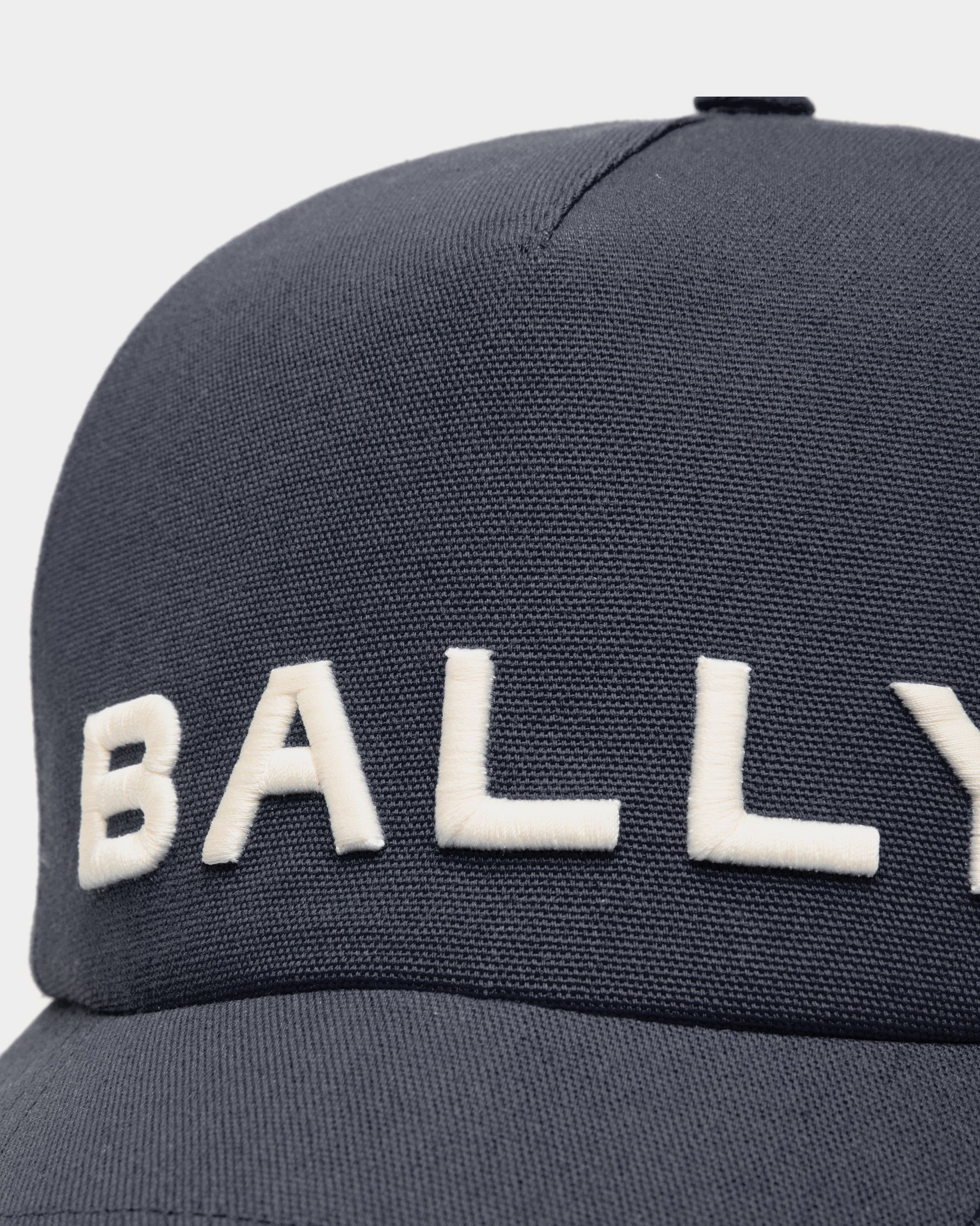 Bally Global - Gorra Con Logo Bordado De Algodón Azul Medianoche - Azul