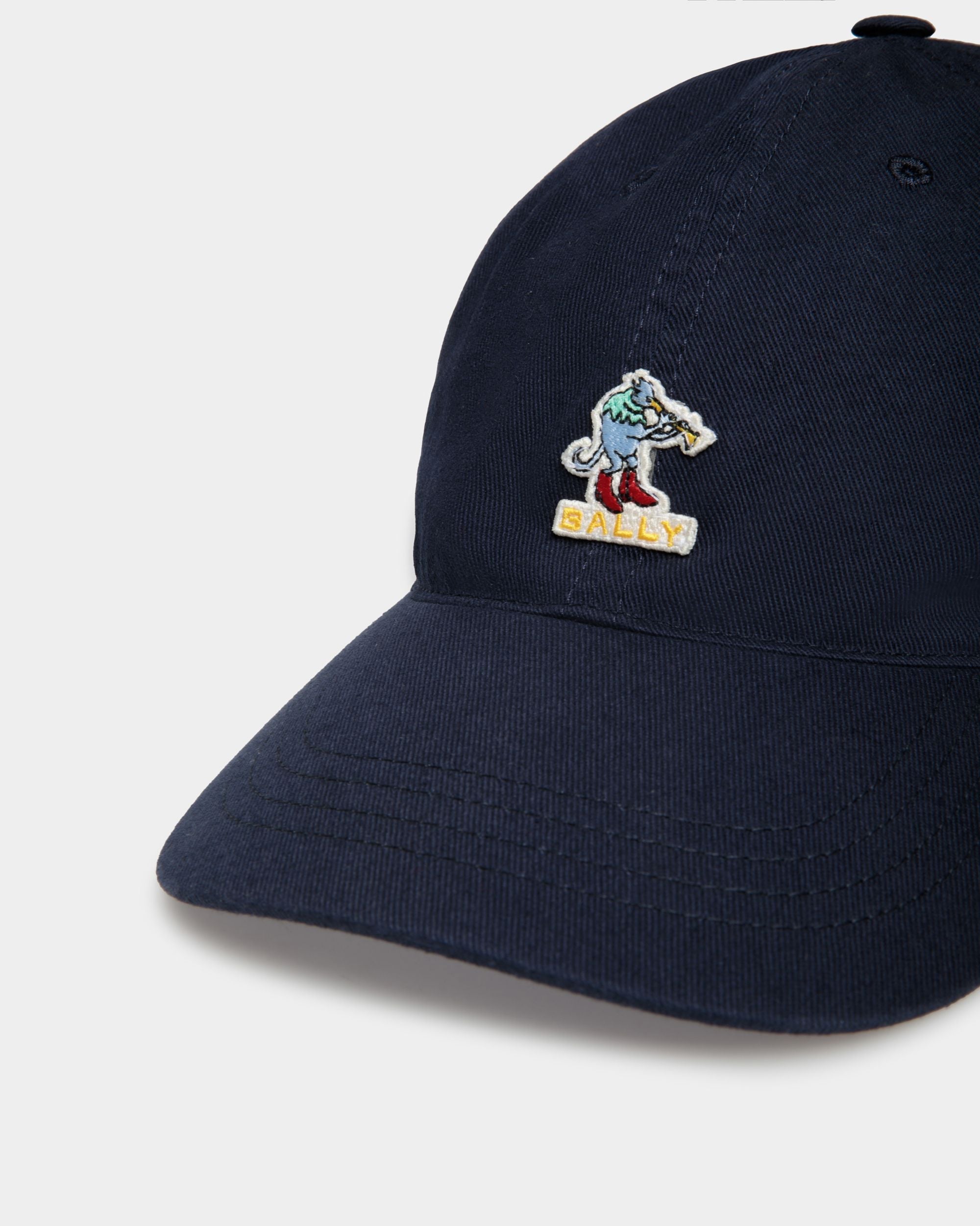 Bally Global - Baseball Hat in Navy Blue Cotton - Blue