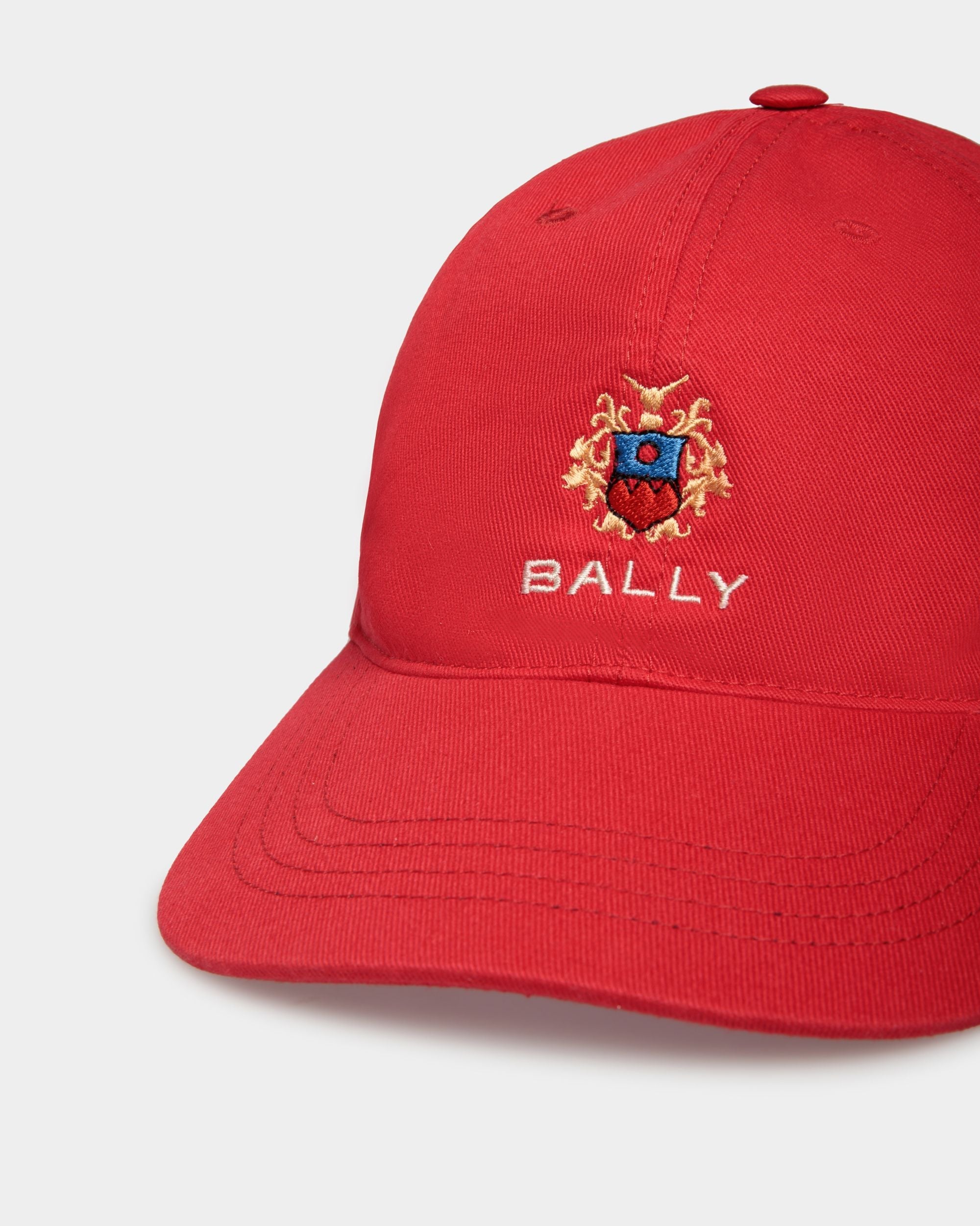 Bally Global - Baseball Hat in Candy Red Cotton - Rojo