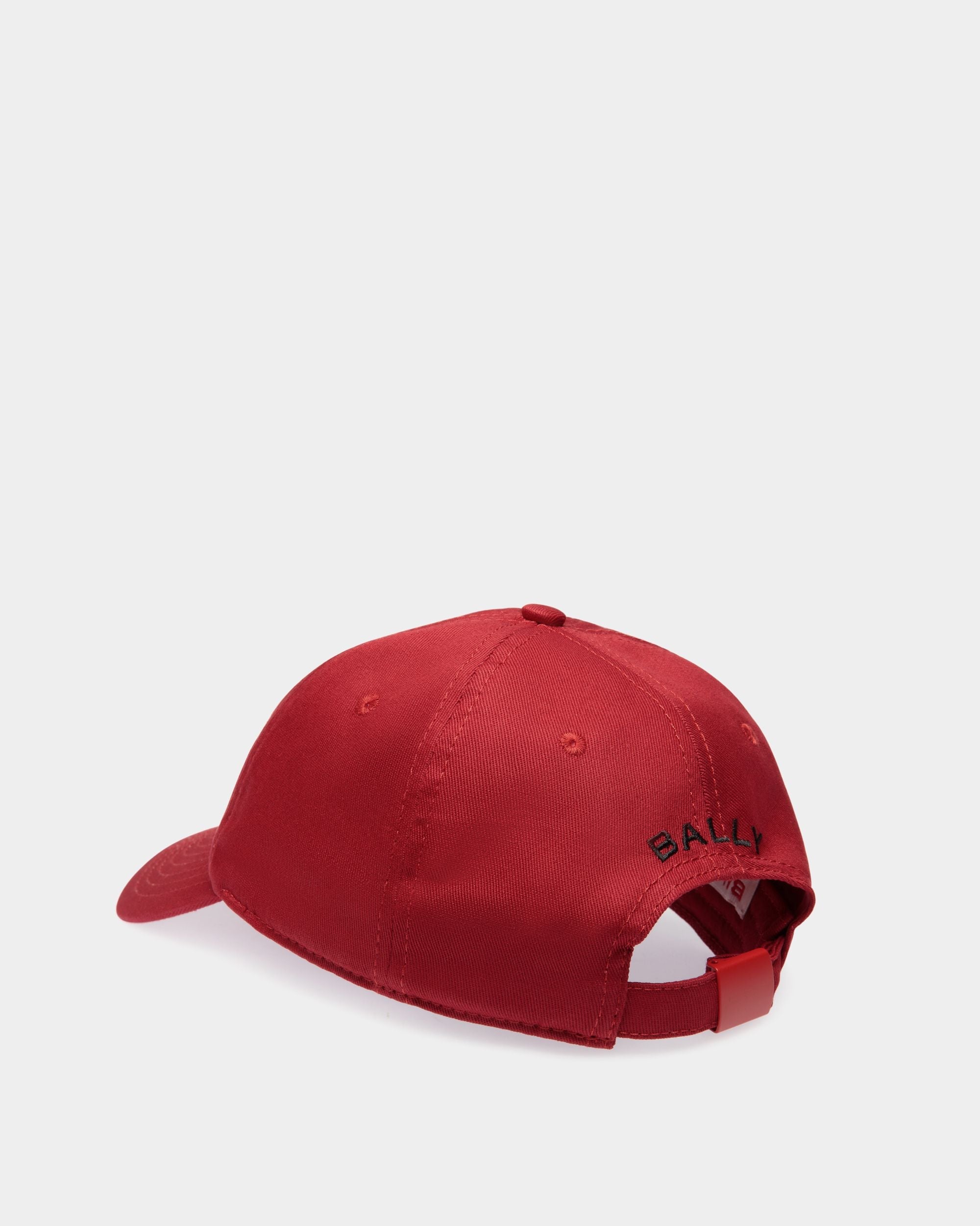 Bally Global - Casquette De Baseball Pour Femme DJ Leo Mas X Bally En Coton Heritage Red Avec Broderie Muzak - Rouge