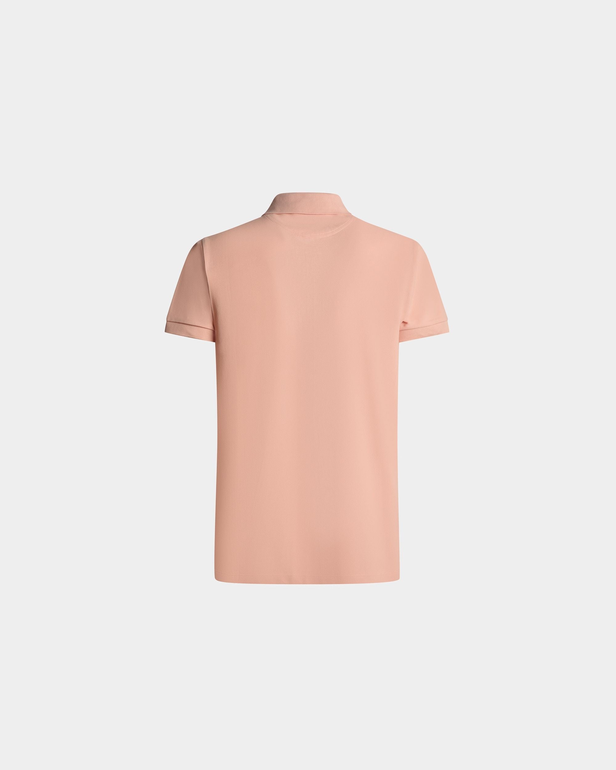 Bally Global - Short Sleeve Polo In Dusty Petal Cotton - Pink