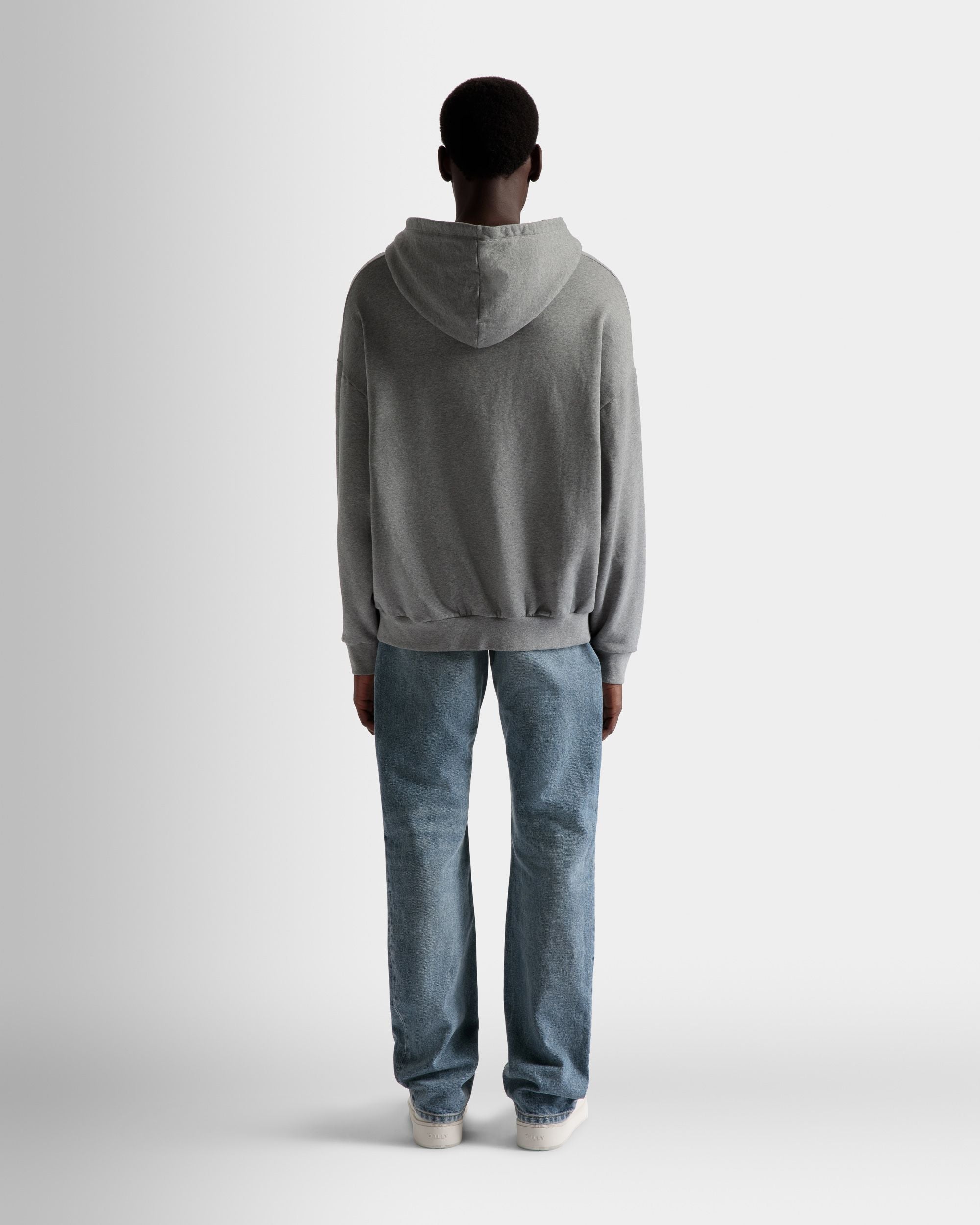 Bally Global - Sudadera Con Capucha Y Estampado Train De Algodón En Gris Jaspeado - Gris