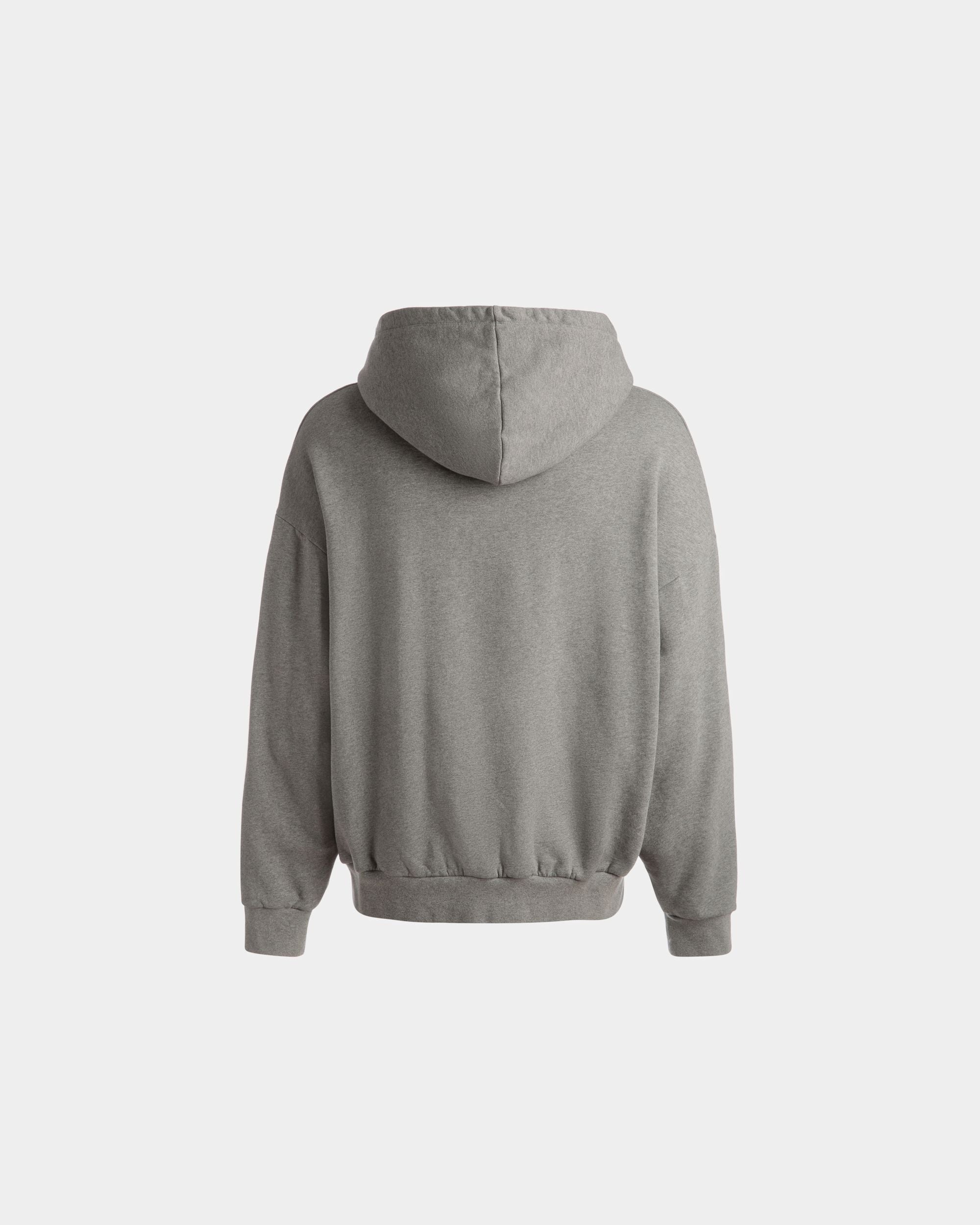 Bally Global - Sudadera Con Capucha Y Estampado Train De Algodón En Gris Jaspeado - Gris