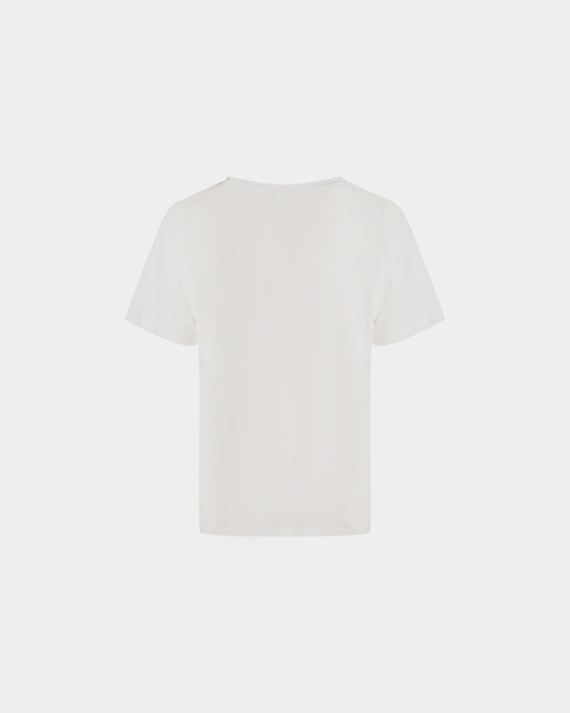 Bally Global - Camiseta Foiled De Algodón En Blanco - Blanco