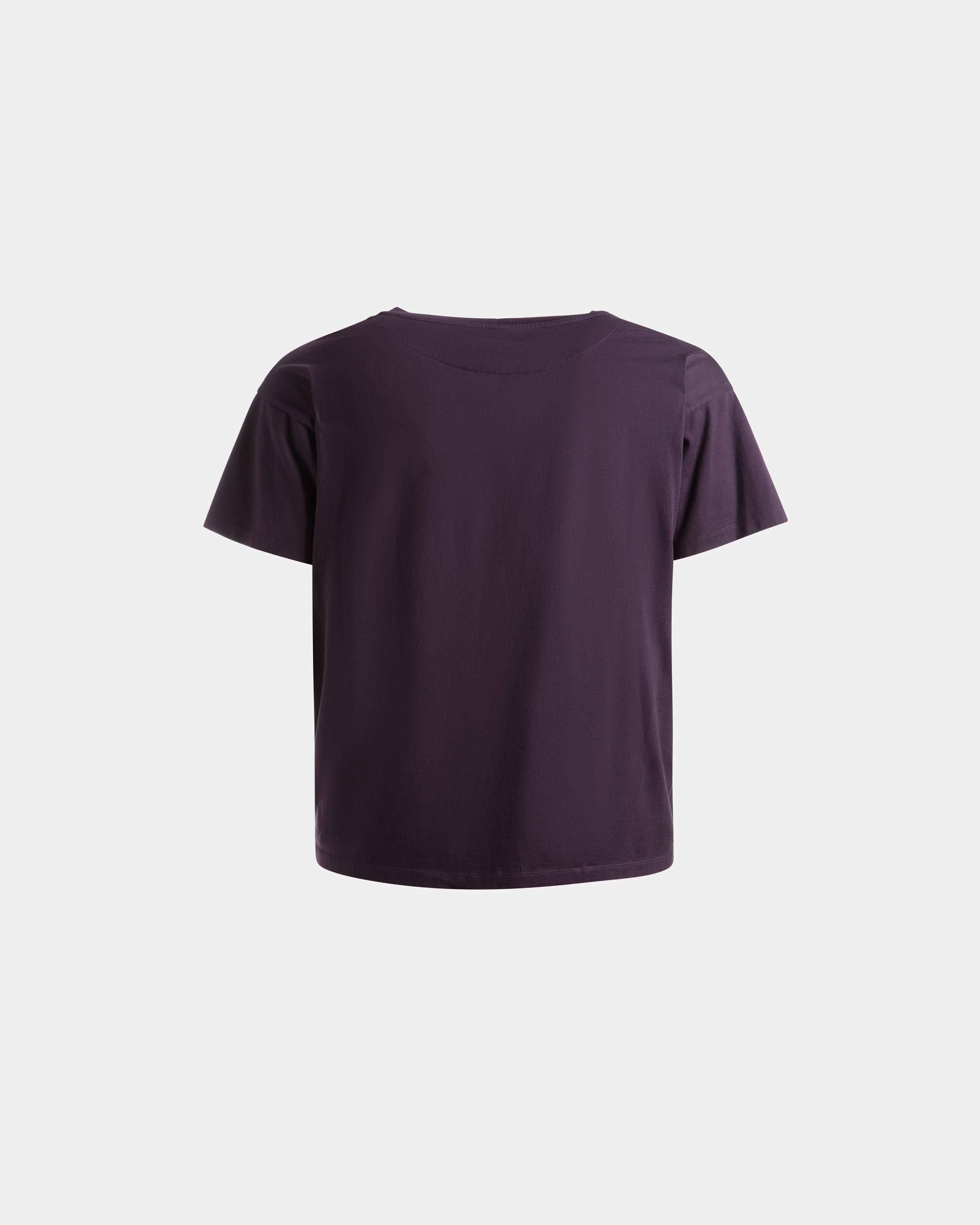 Bally Global - Foiled T-Shirt In Orchid Cotton - Purple