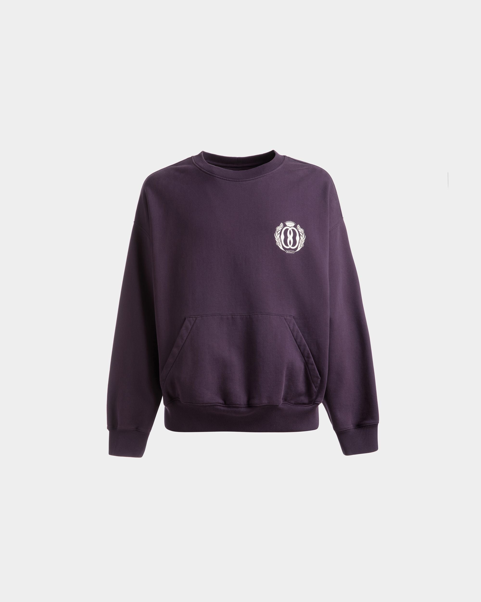 Bally Global - Pocket Sweatshirt In Orchid Cotton - Purple