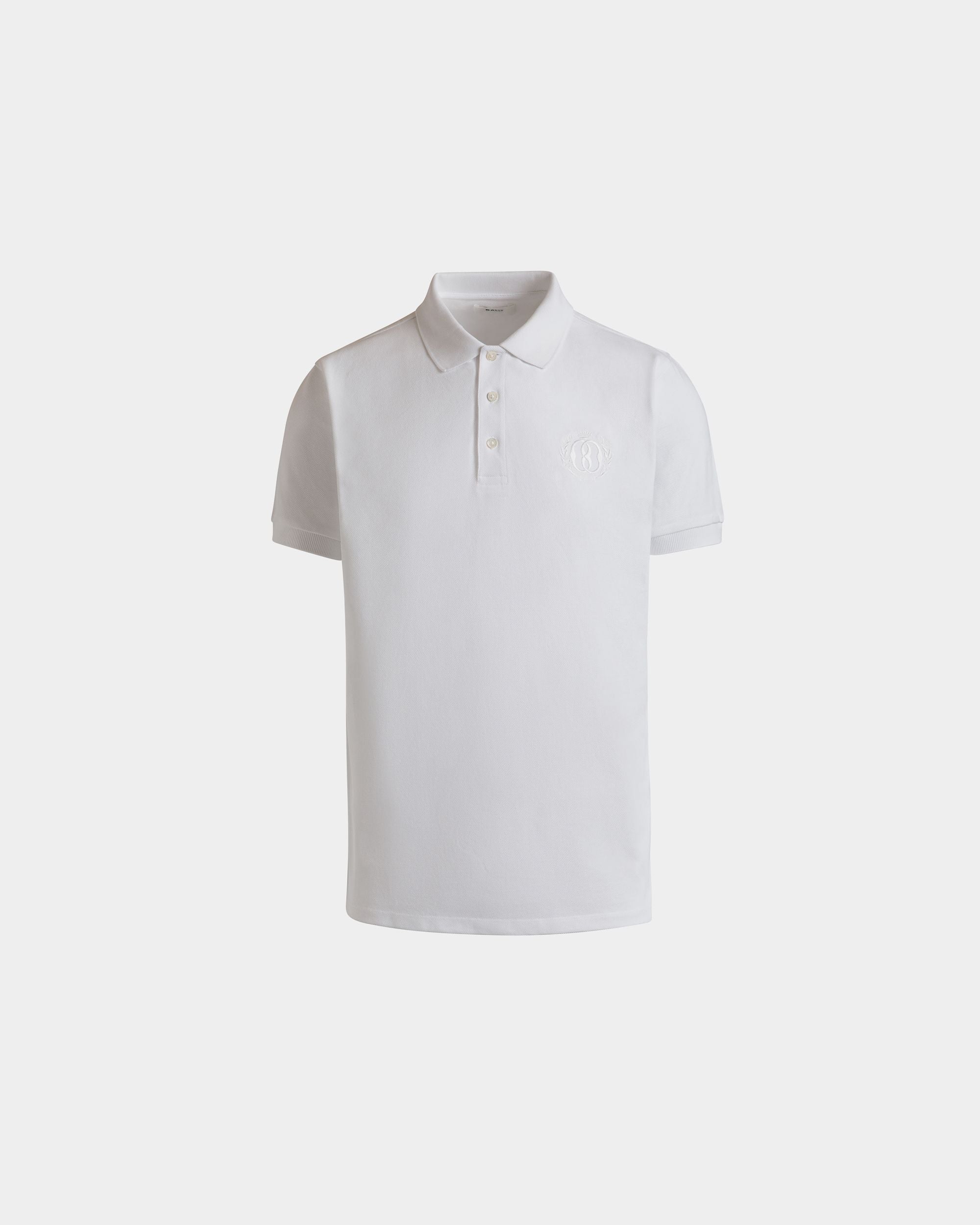 Bally Global - Polo Shirt In White Cotton - Blanco