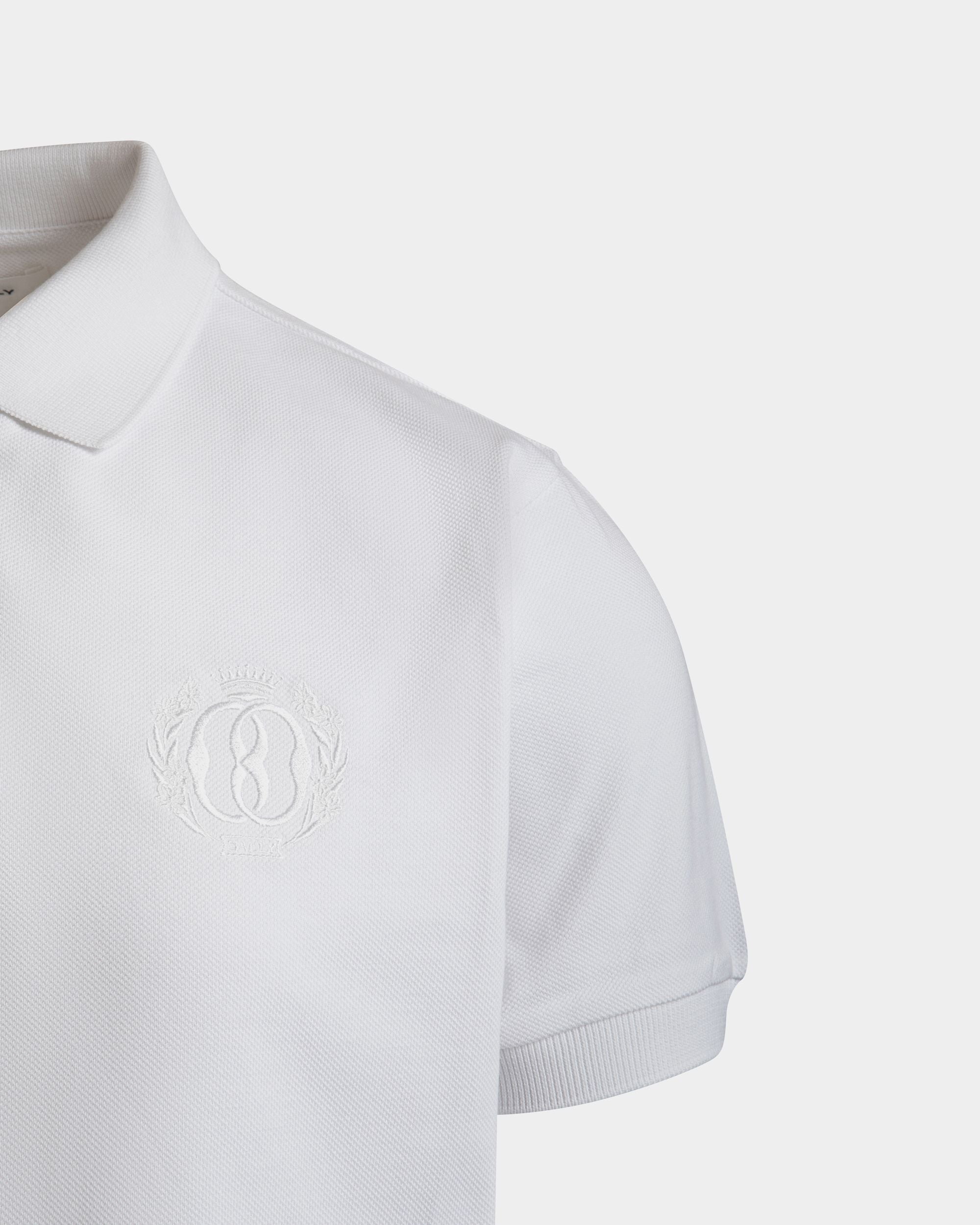 Bally Global - Polo Shirt In White Cotton - Blanco