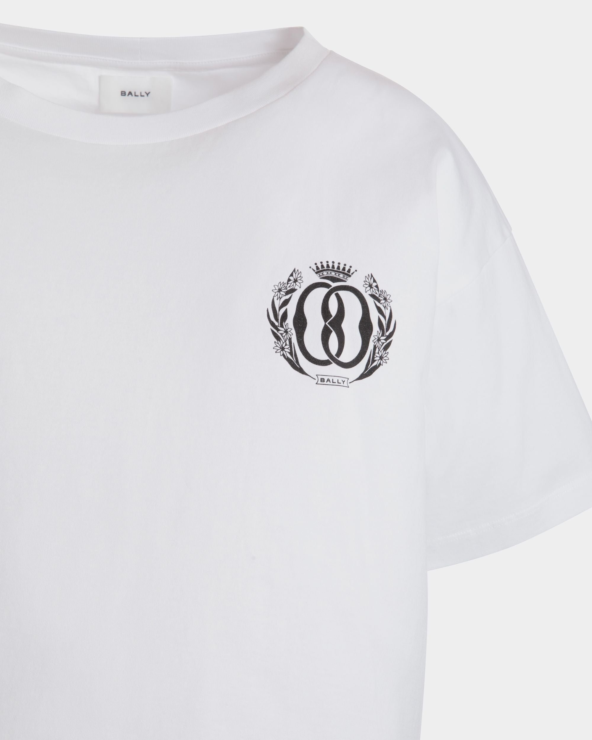 Bally Global - T-Shirt In White Cotton - Blanc