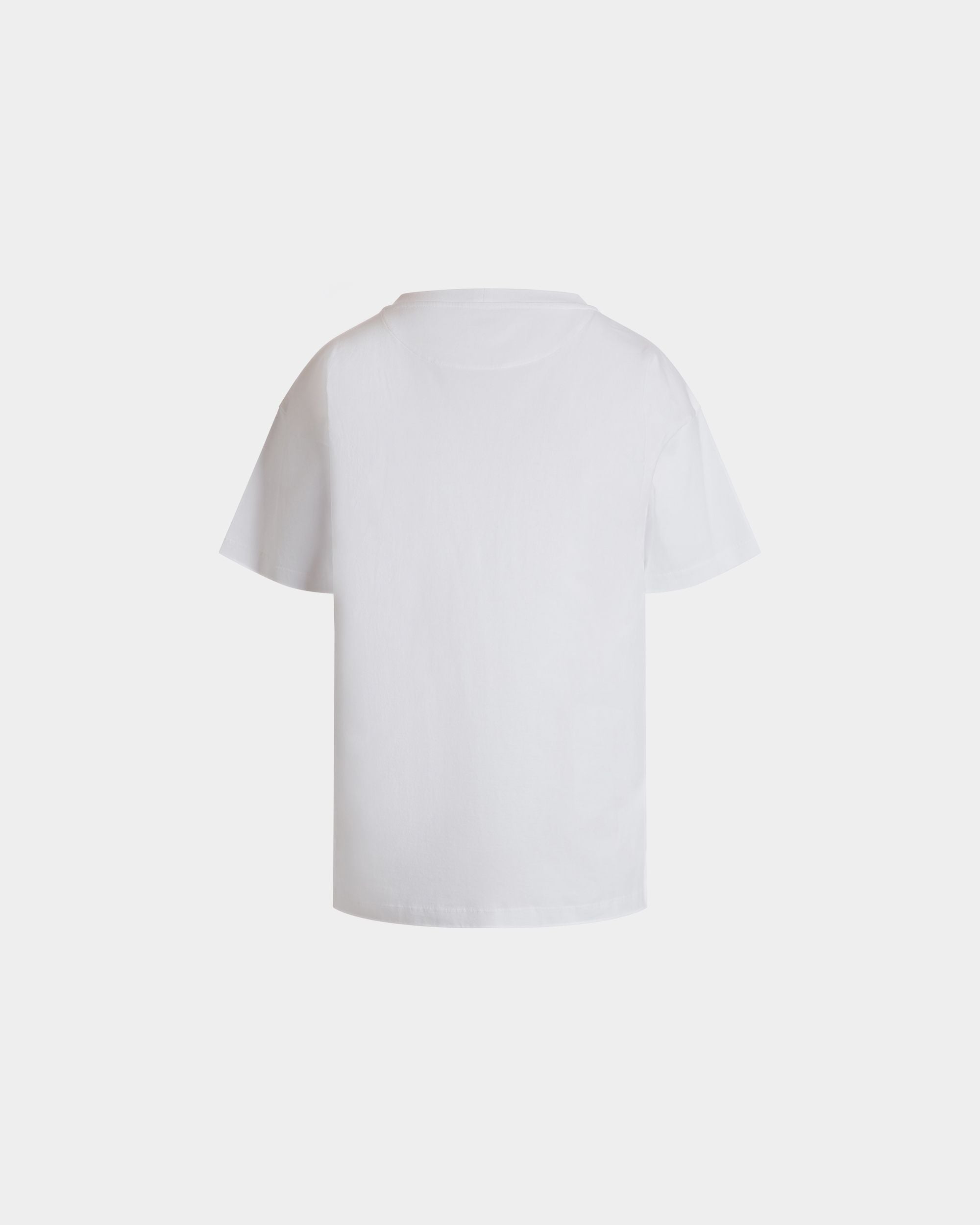 Bally Global - T-Shirt In White Cotton - Blanc