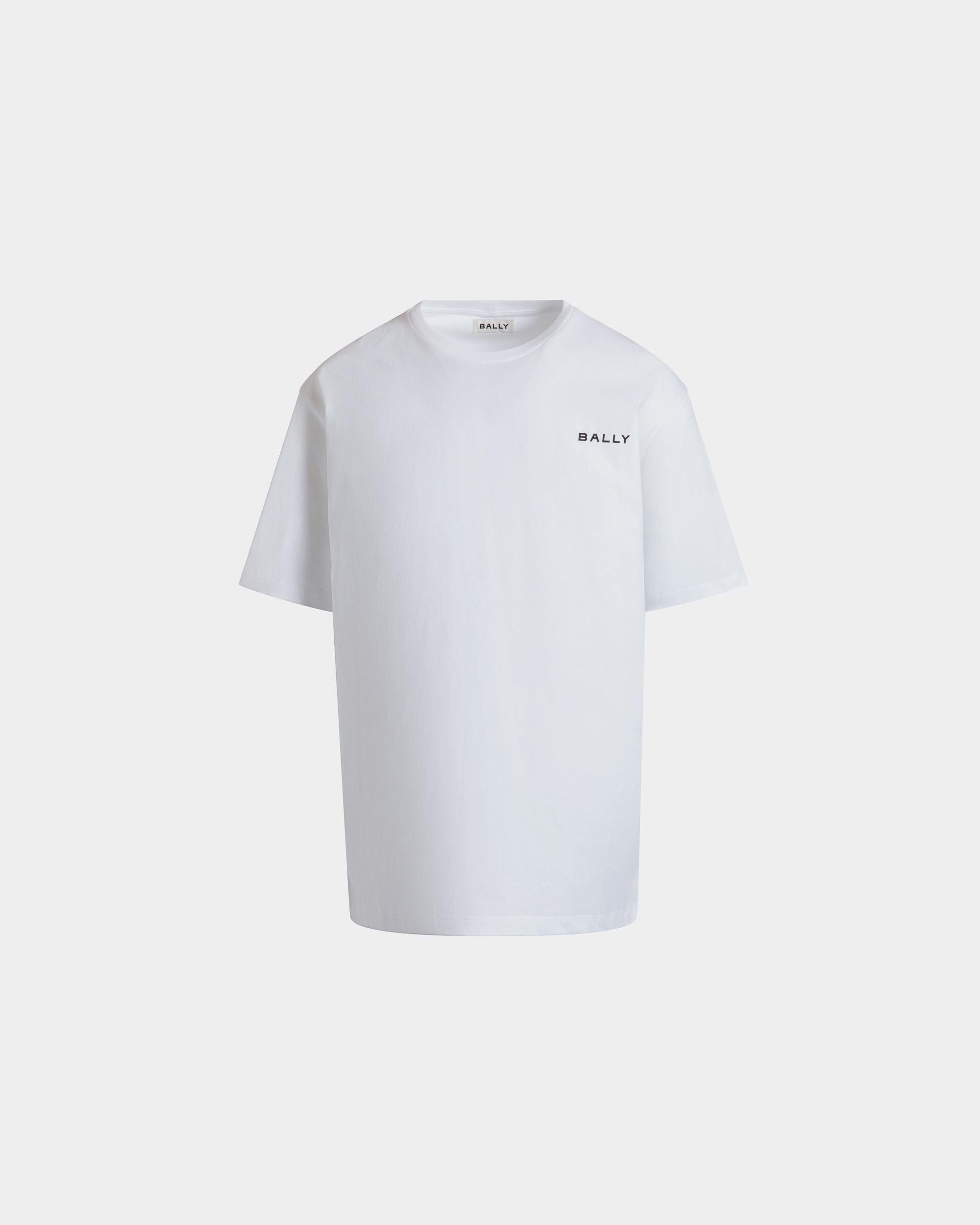 Bally Global - Camiseta De Algodón Blanco Con Logo De Bally - Blanco