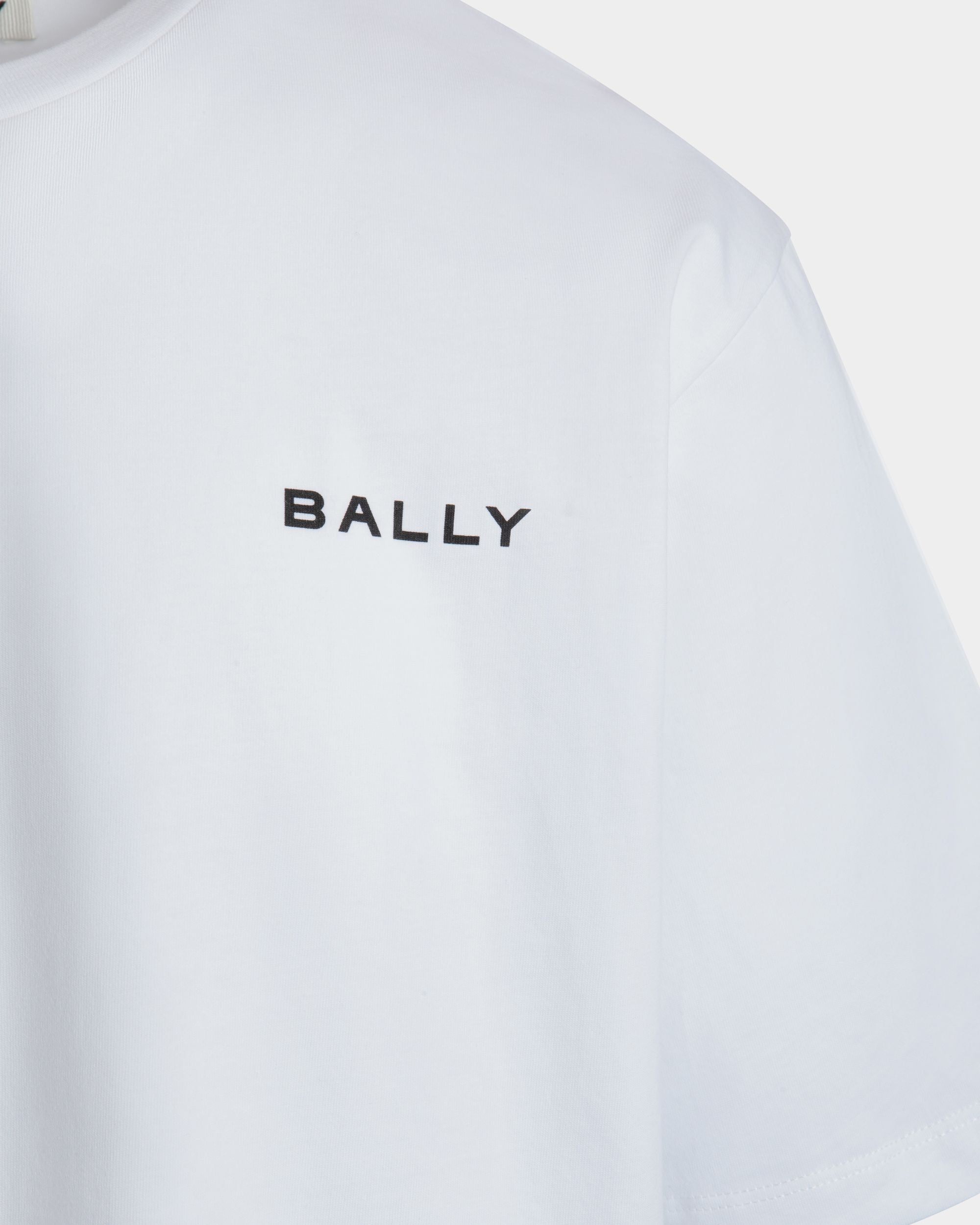 Bally Global - Camiseta De Algodón Blanco Con Logo De Bally - Blanco