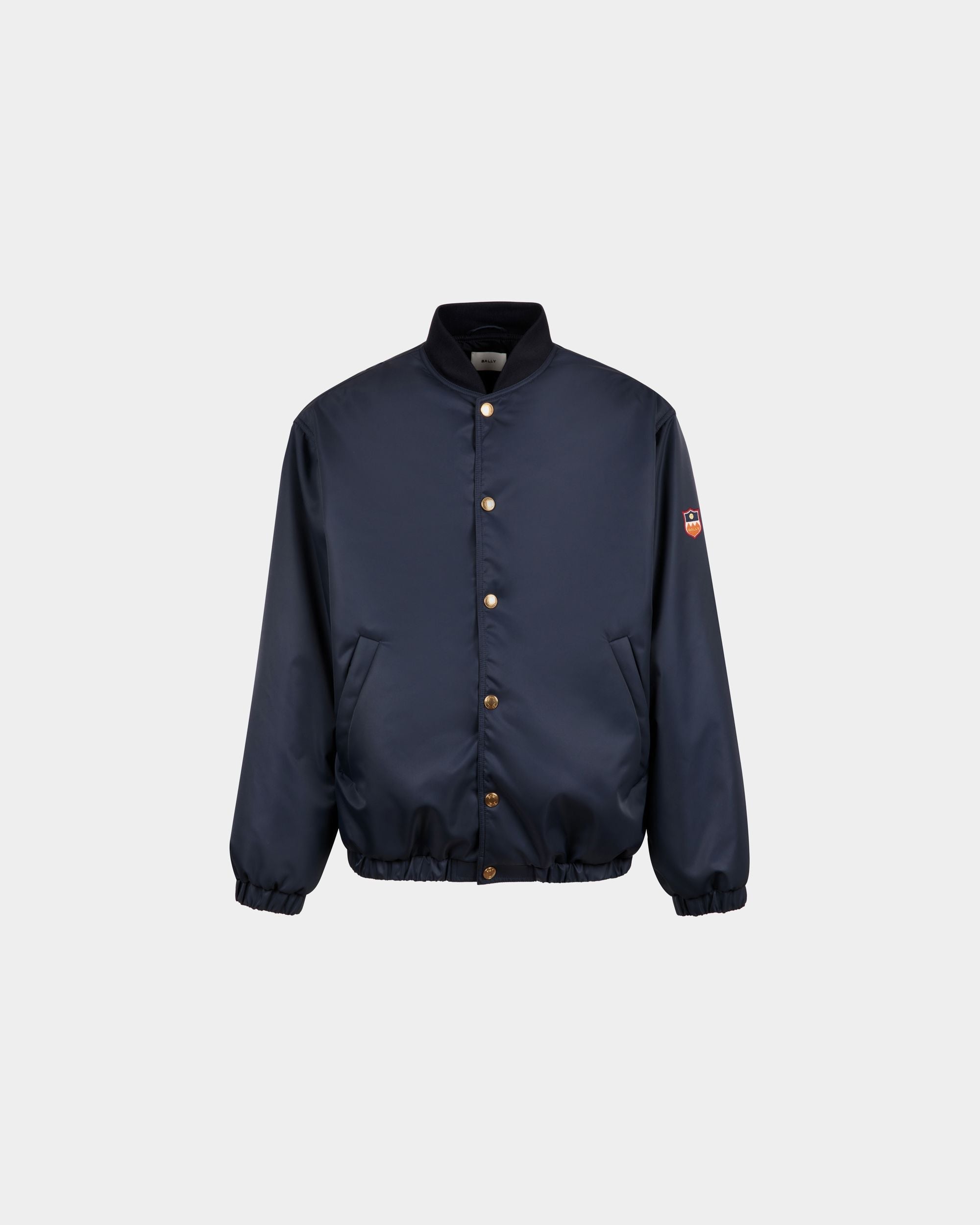 Bally Global - Bomber in Dark Blue Nylon - Blue