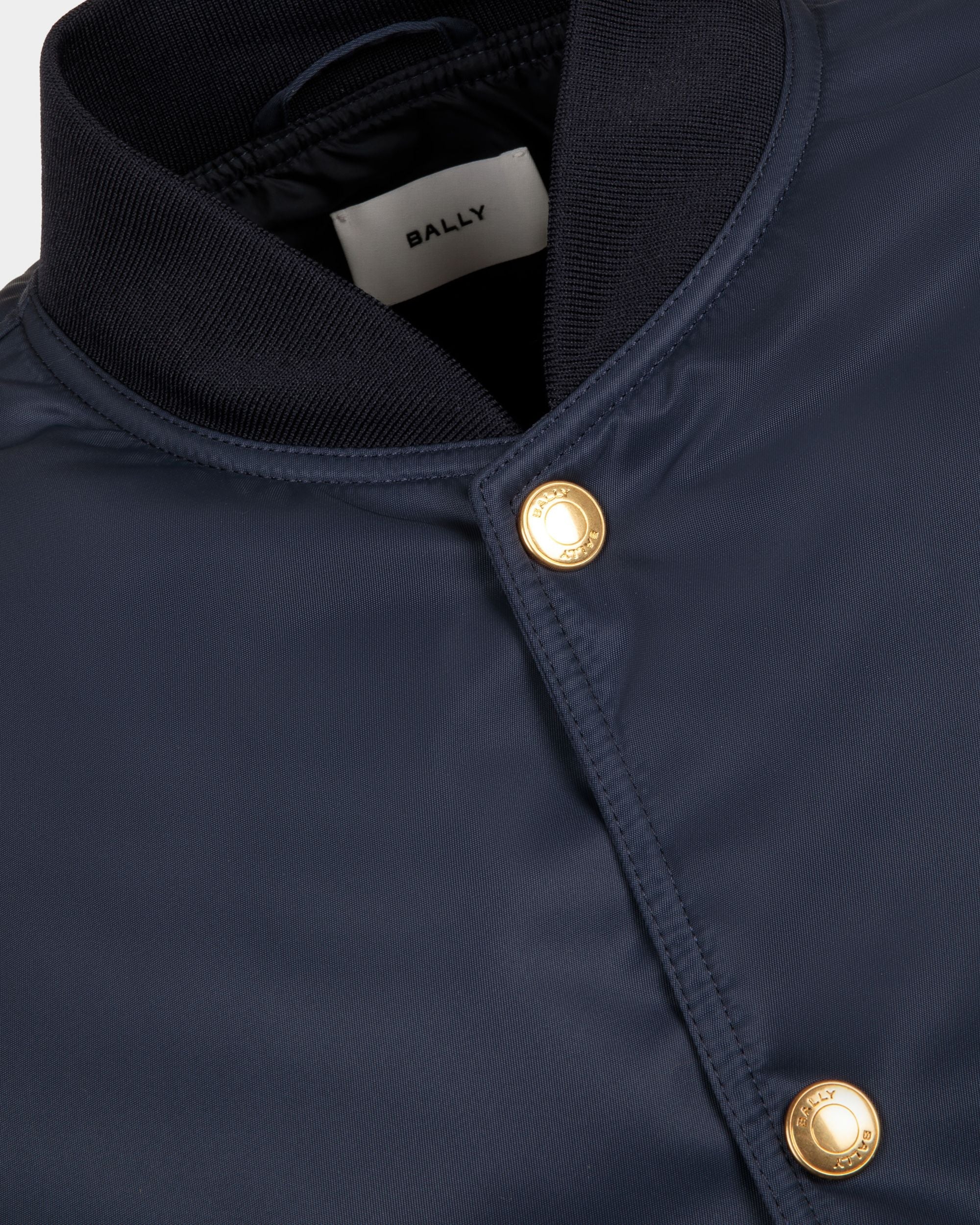 Bally Global - Bomber in Dark Blue Nylon - Blue