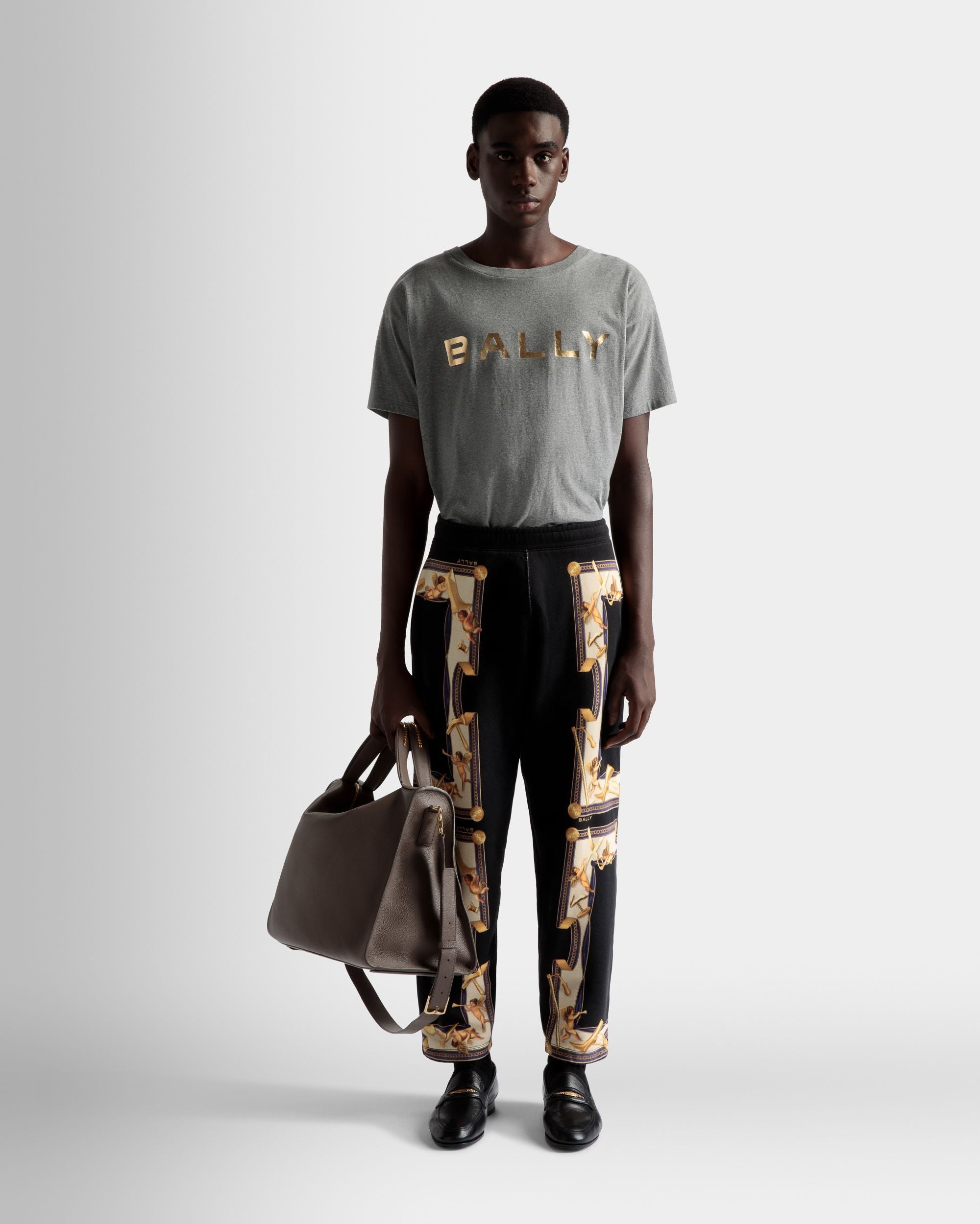 Bally Global - Printed Sweatpants In Black Cotton - Black