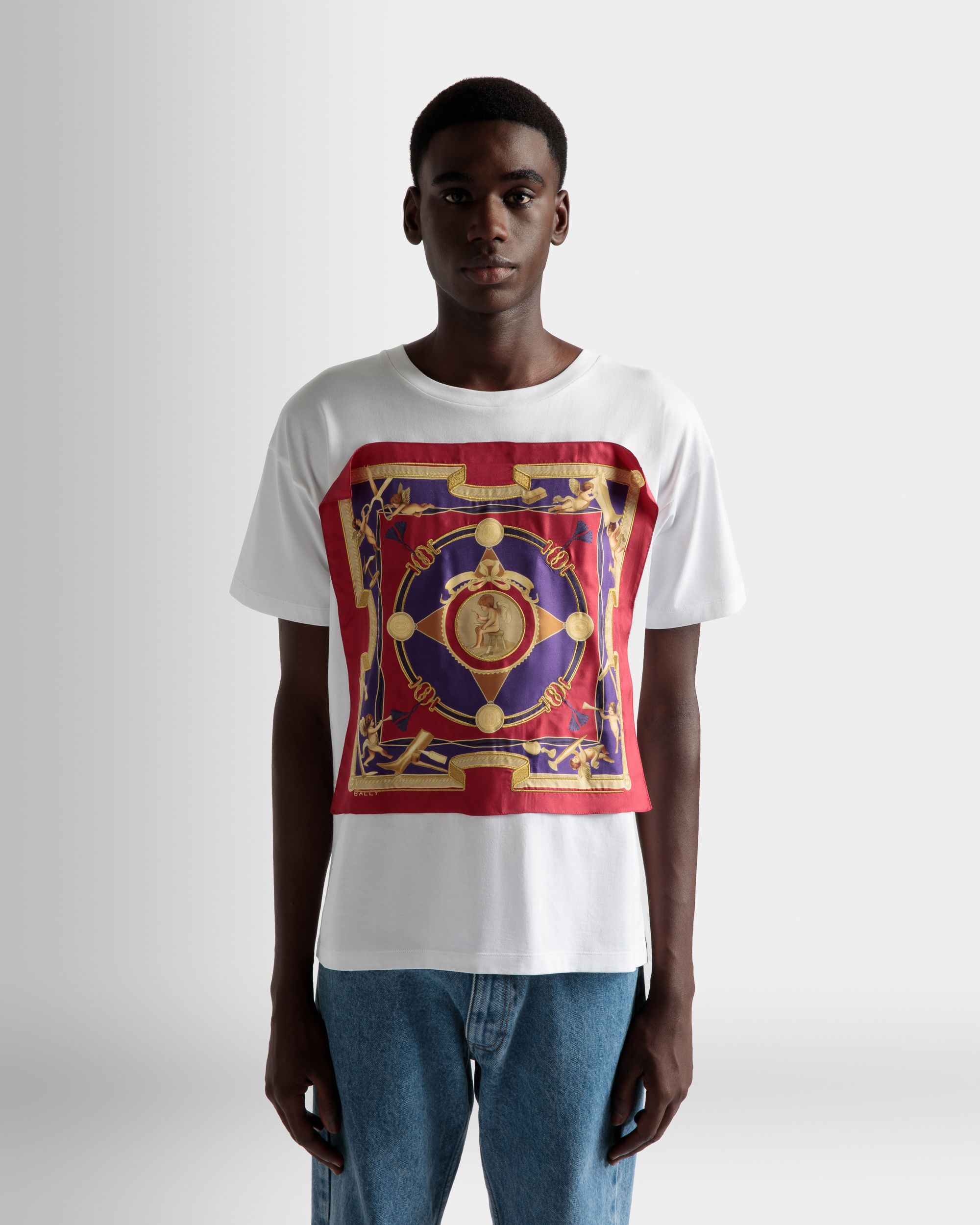 Bally Global - Printed T-Shirt In White Cotton - White