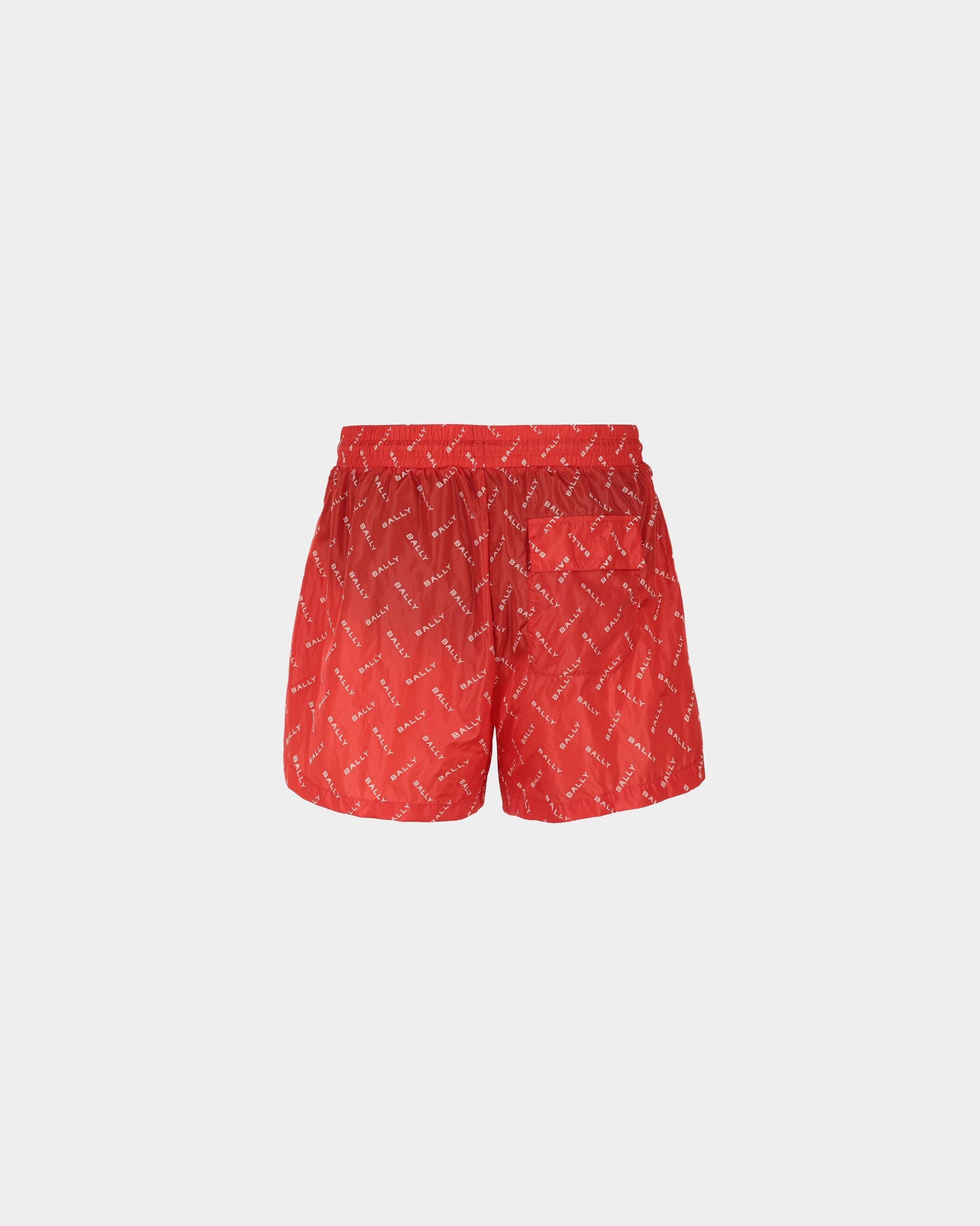 Bally Global - Swim Trunks in Fabric - Red