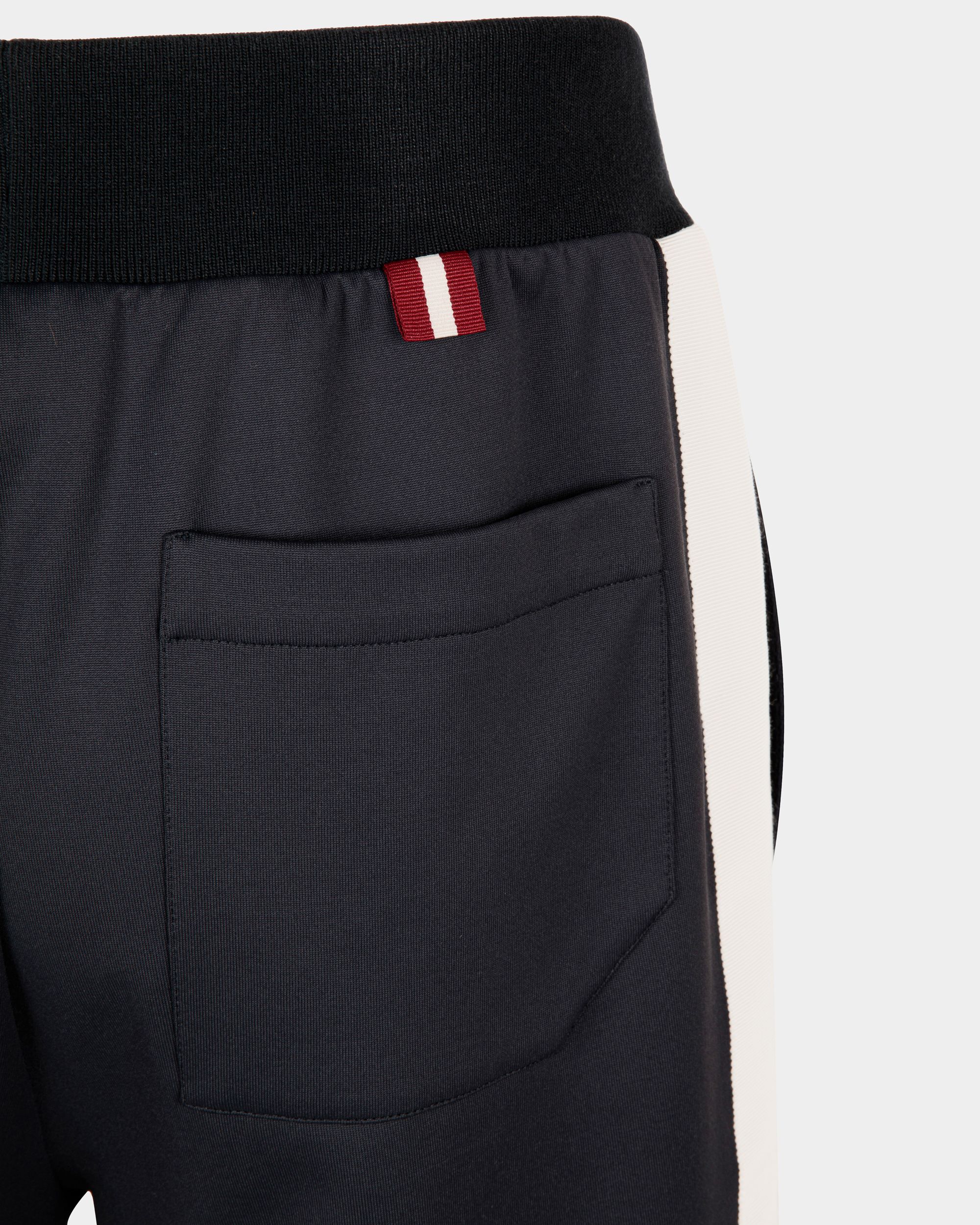 Bally Global - Short En Tissu Navy Blue - Bleu