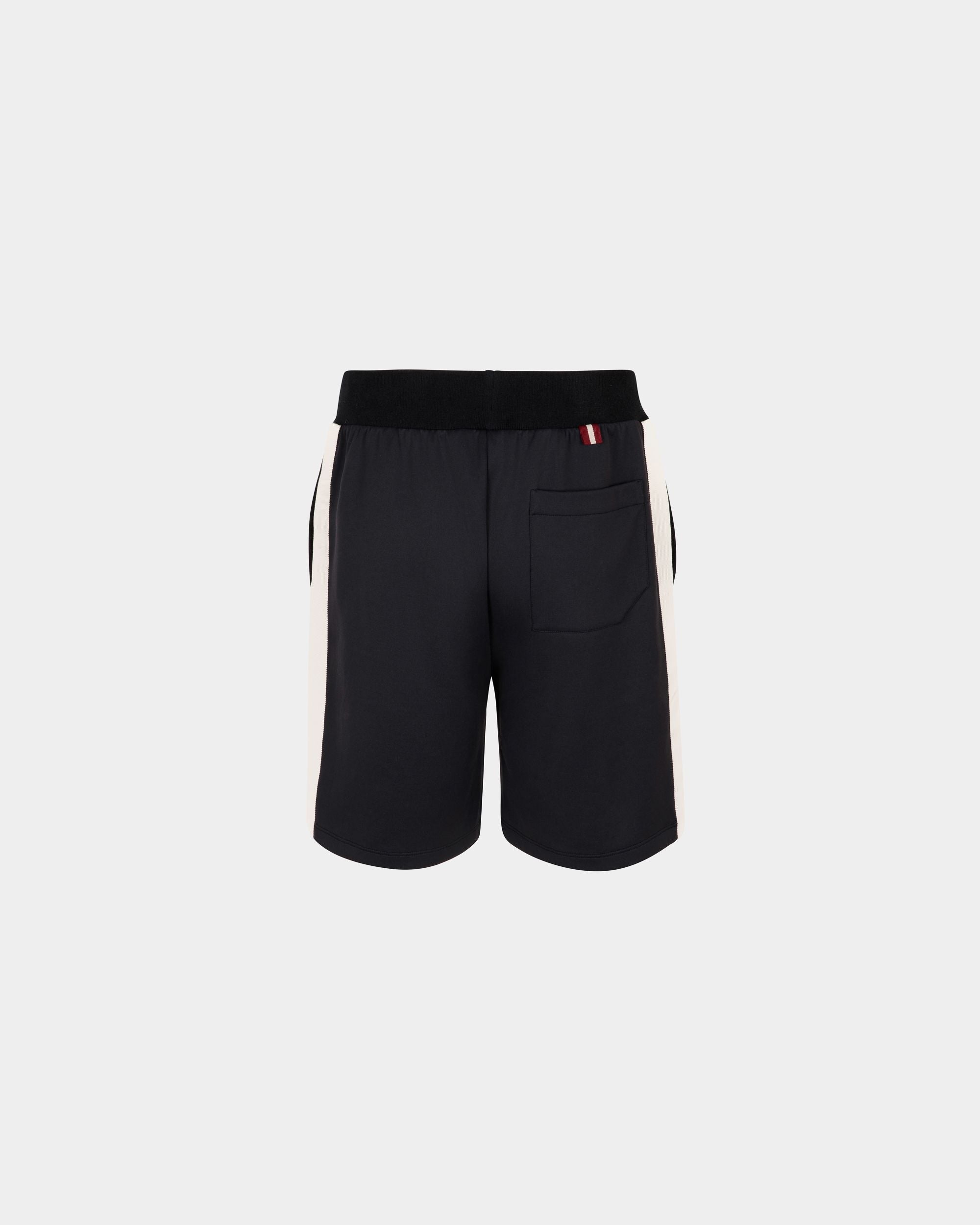 Bally Global - Short En Tissu Navy Blue - Bleu