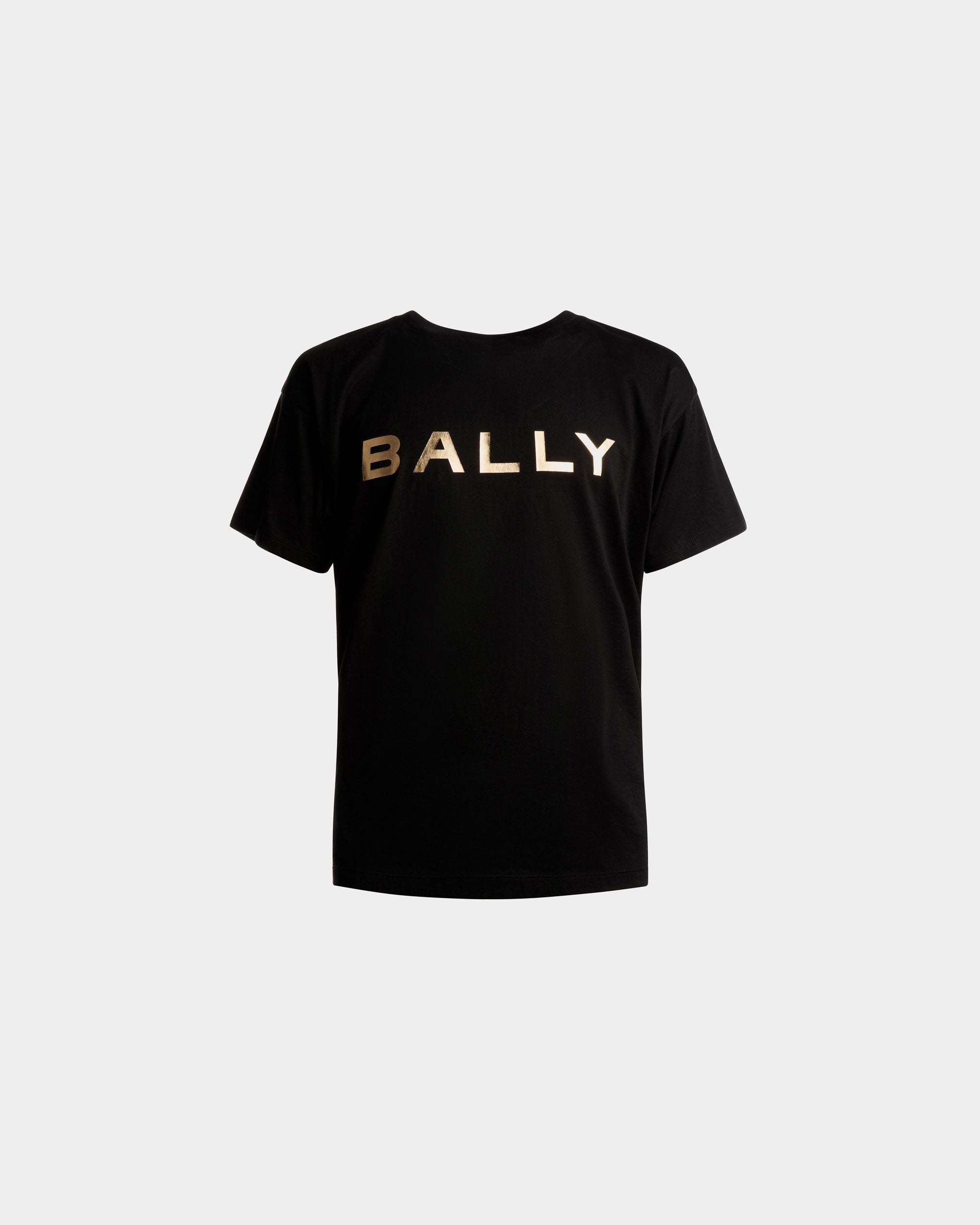 Bally Global - Camiseta Con Logotipo De Algodón En Negro - Negro