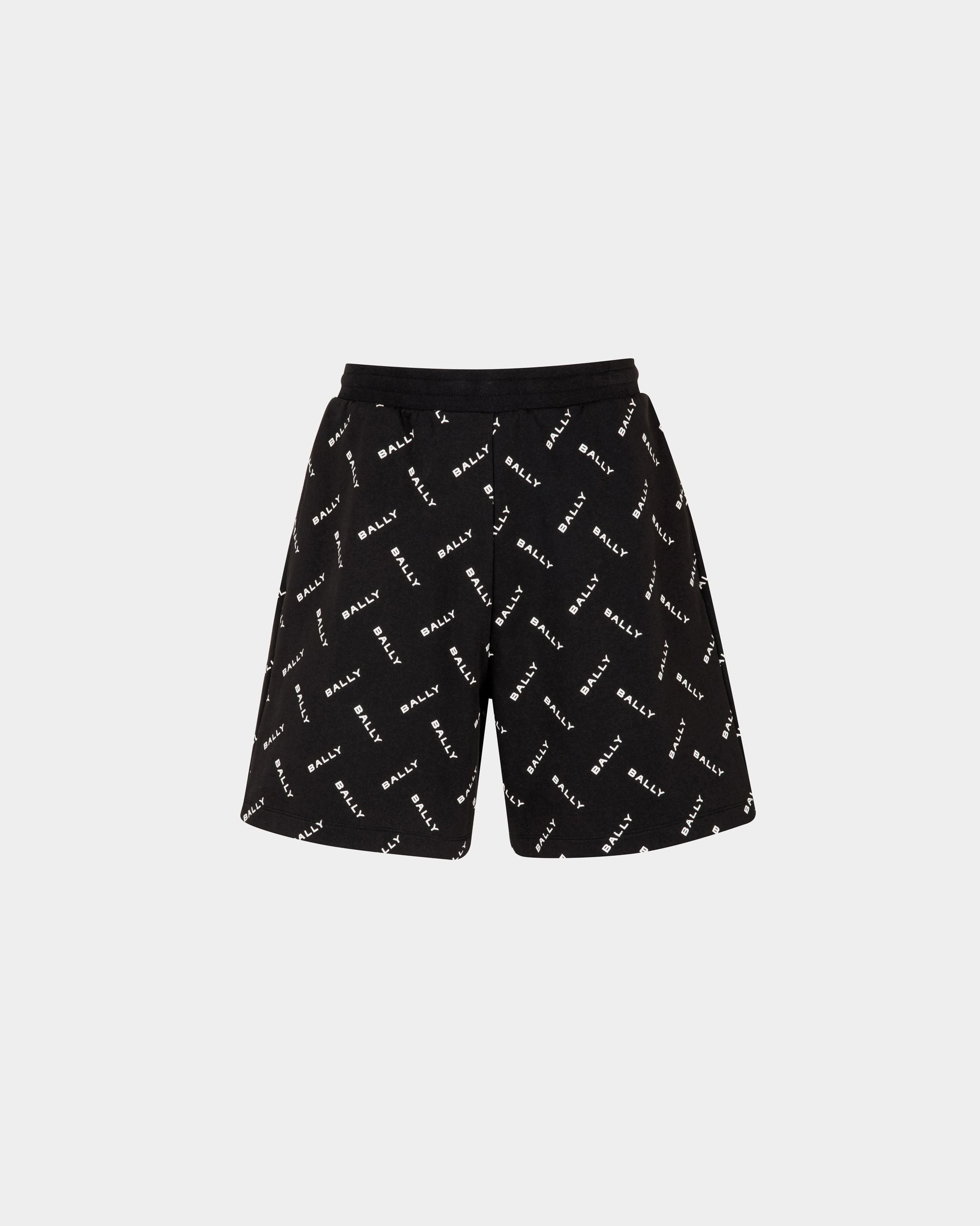 Bally Global - Pantalones Cortos De Algodón En Azul Oscuro - Azul