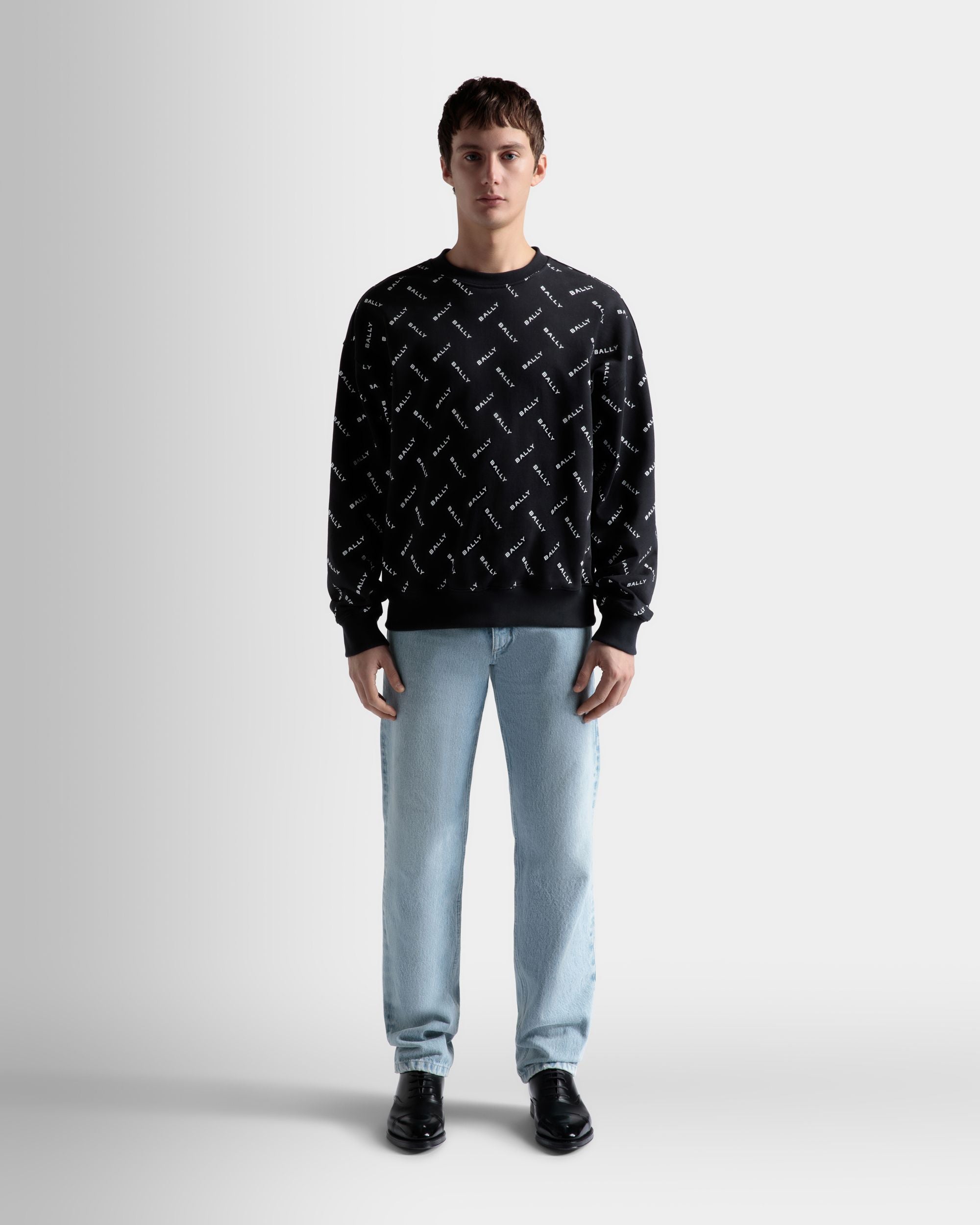 Bally Global - Sweatshirt In Dark Blue Cotton - Blue