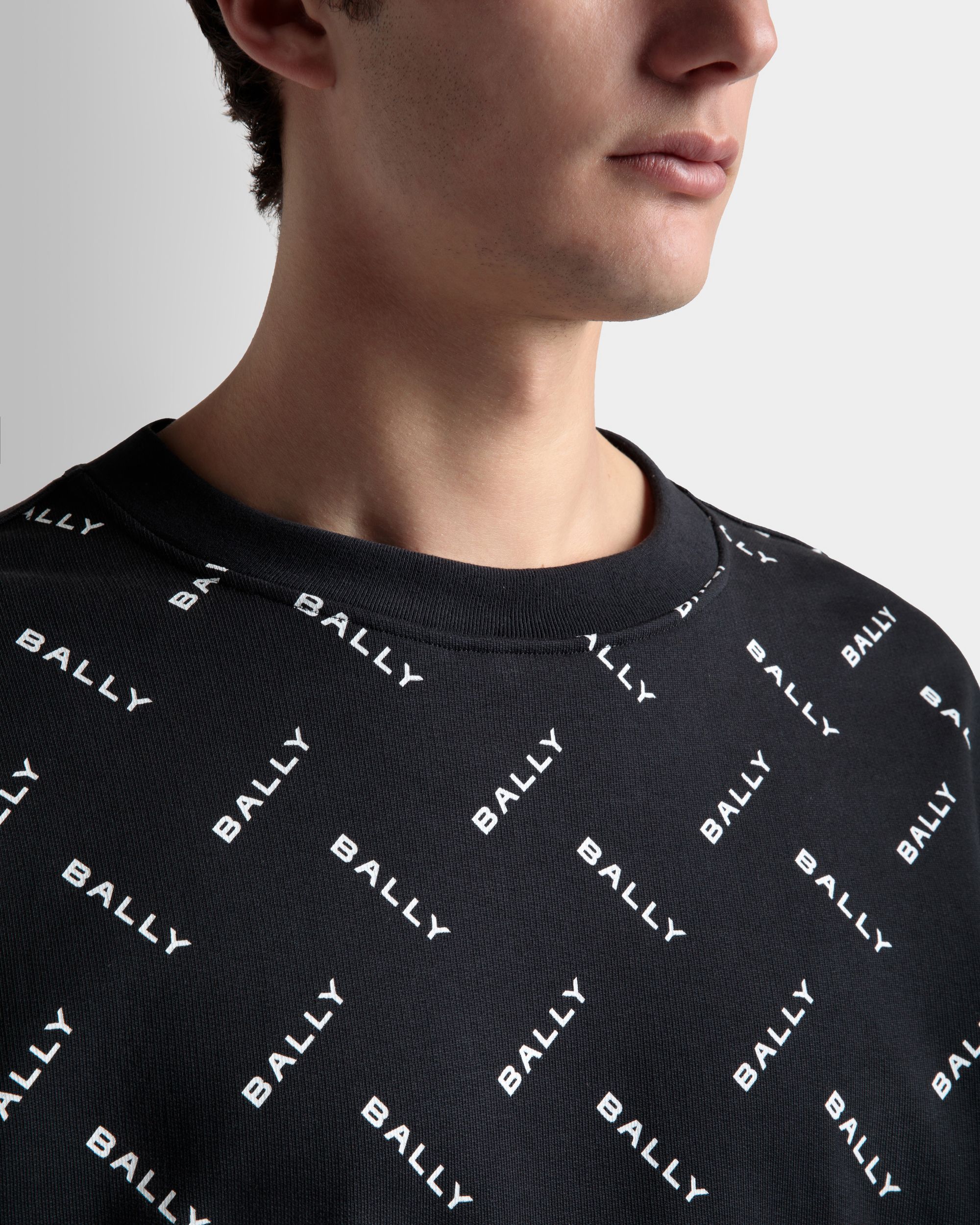 Bally Global - Sweatshirt In Dark Blue Cotton - Blue