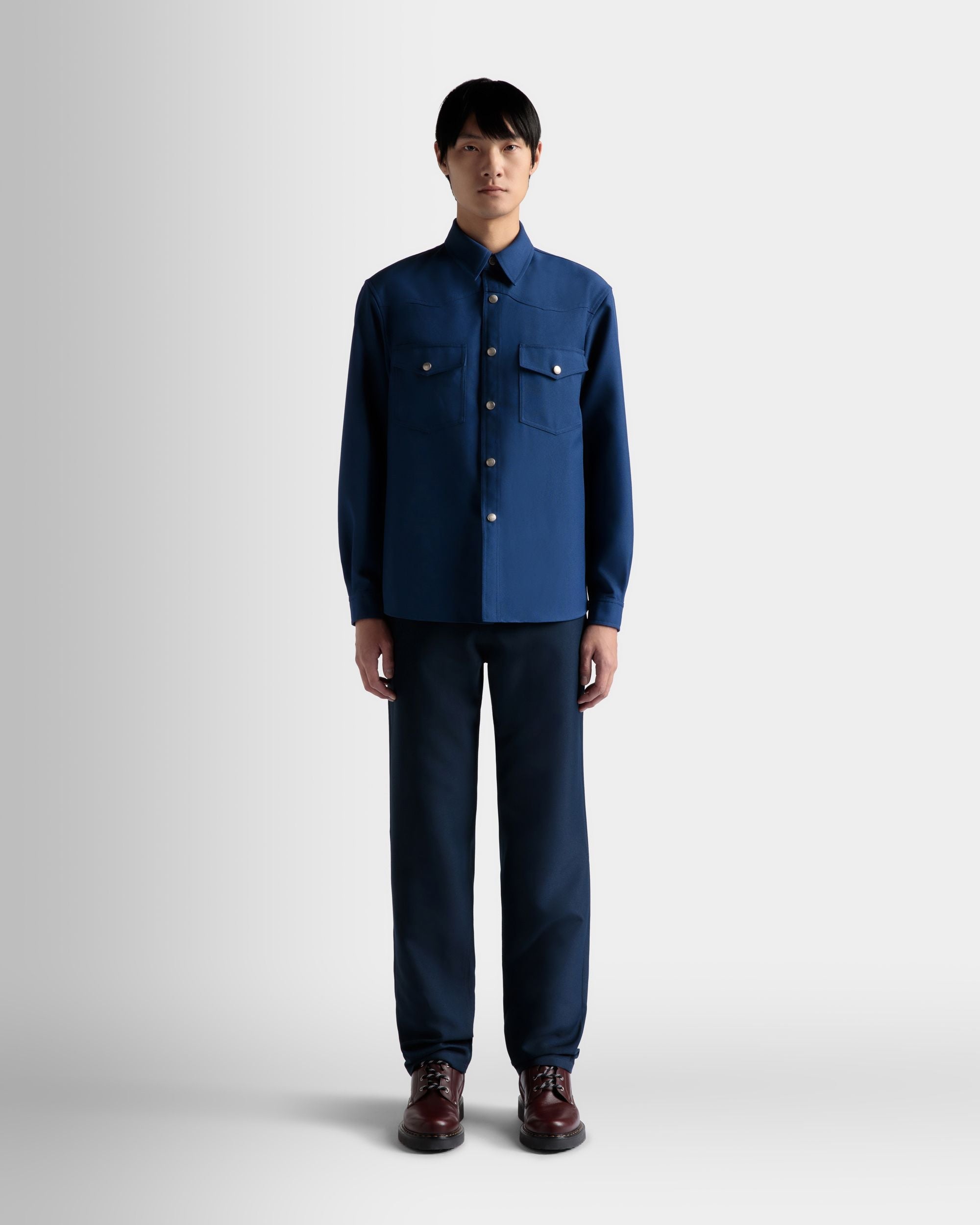 Bally Global - Shirt In Dark Blue - Blue