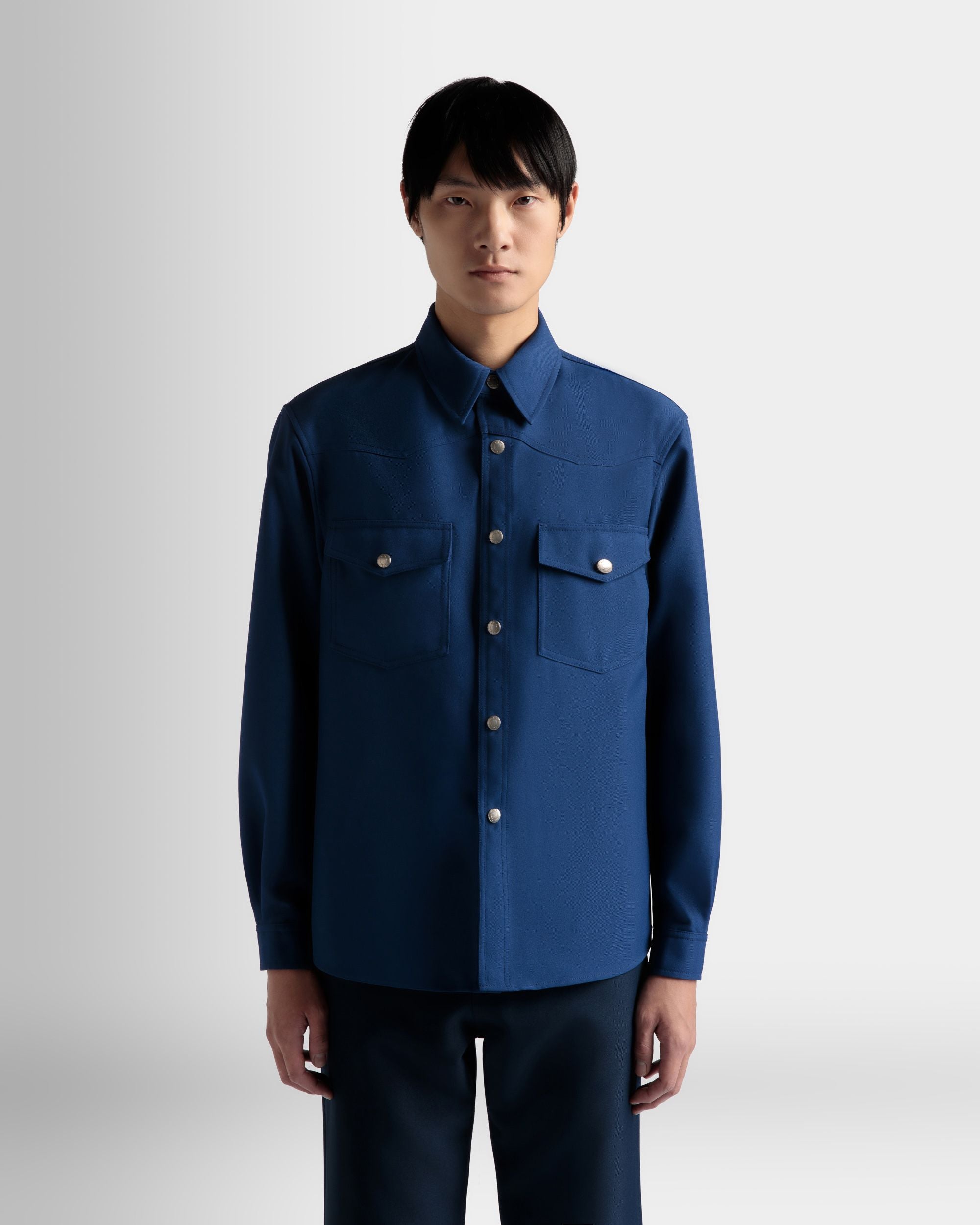 Bally Global - Shirt In Dark Blue - Blue