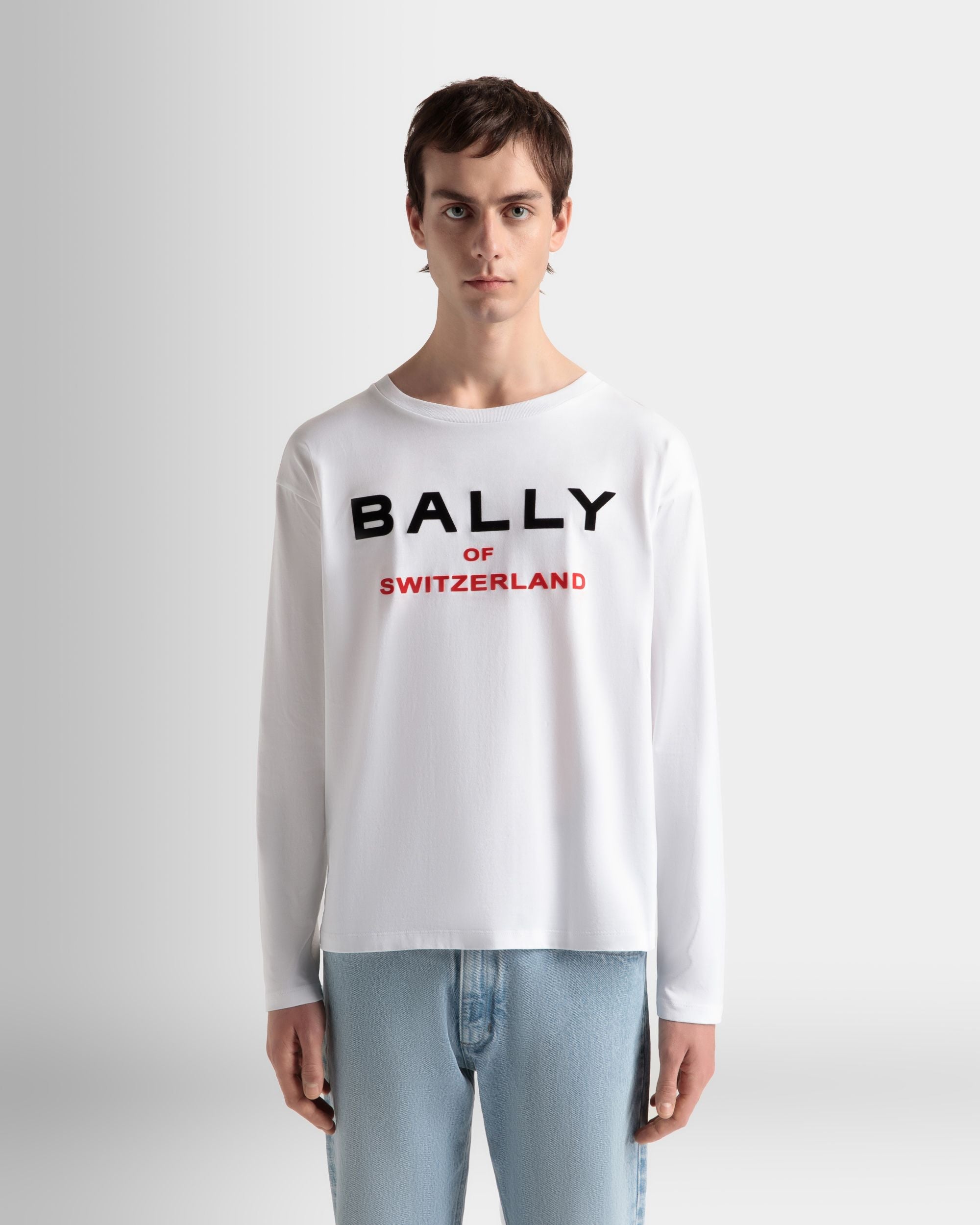 Bally Global - Camiseta De Algodón En Blanco - Blanco