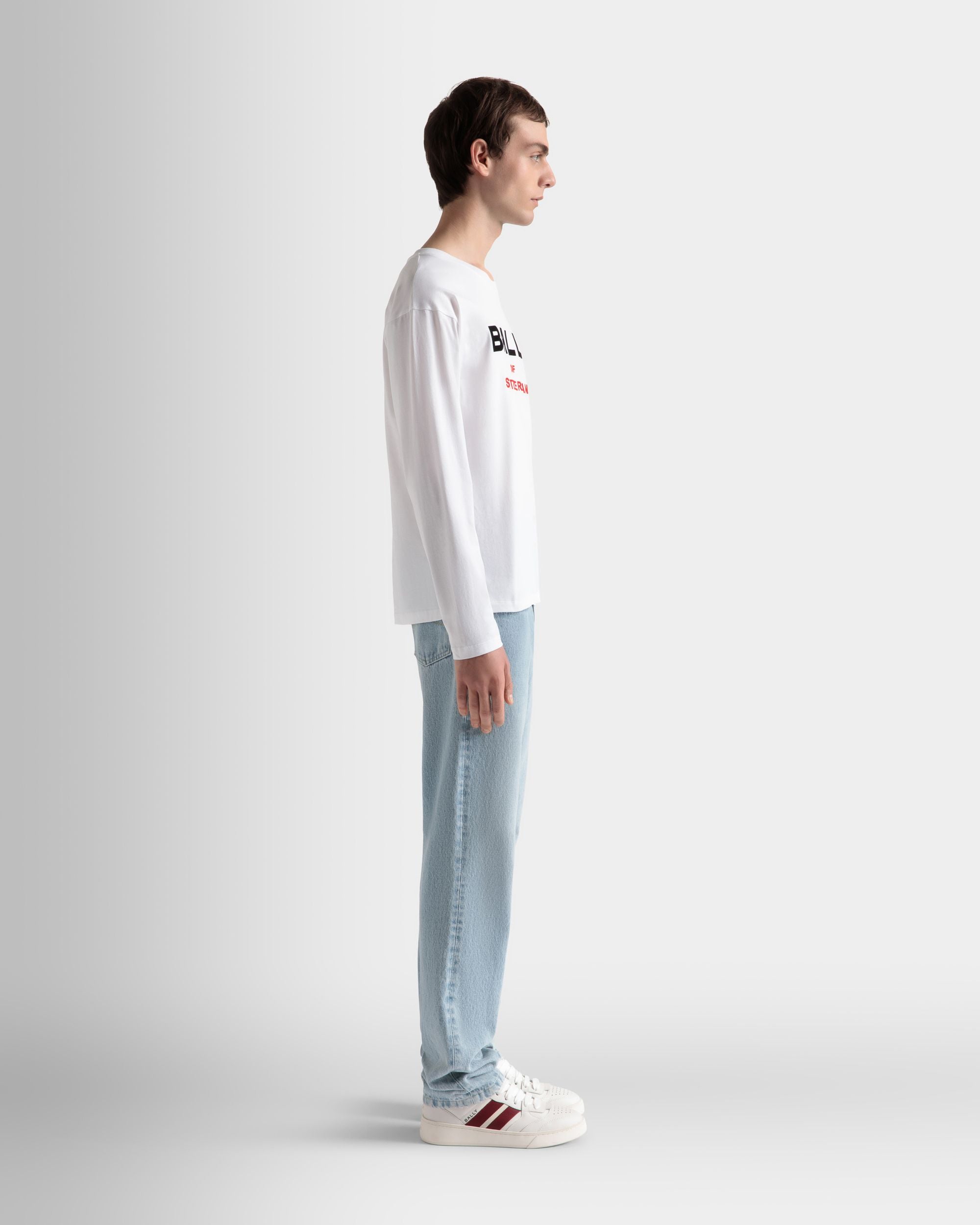 Bally Global - Camiseta De Algodón En Blanco - Blanco