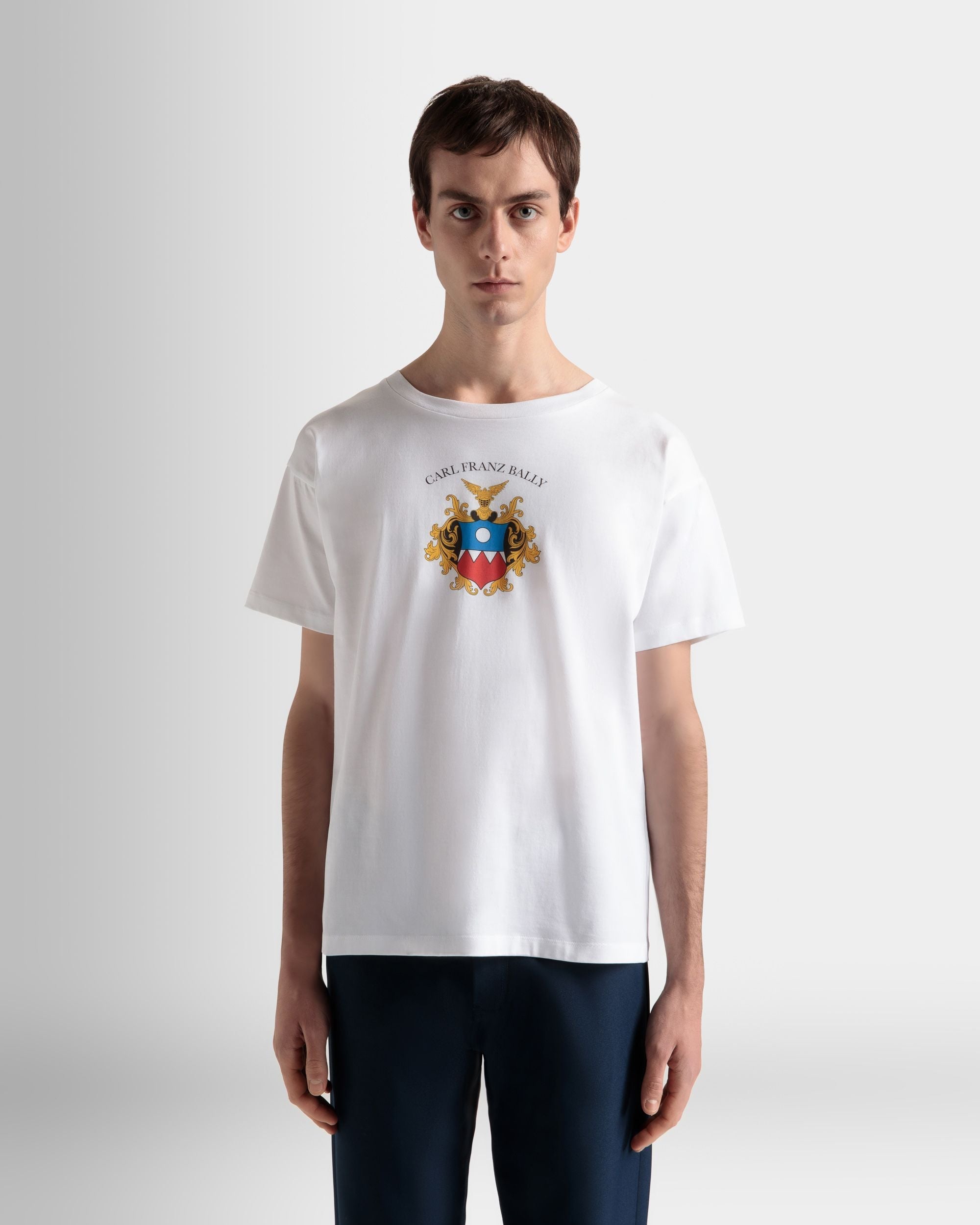 Bally Global - Camisa De Algodón En Blanco - Blanco