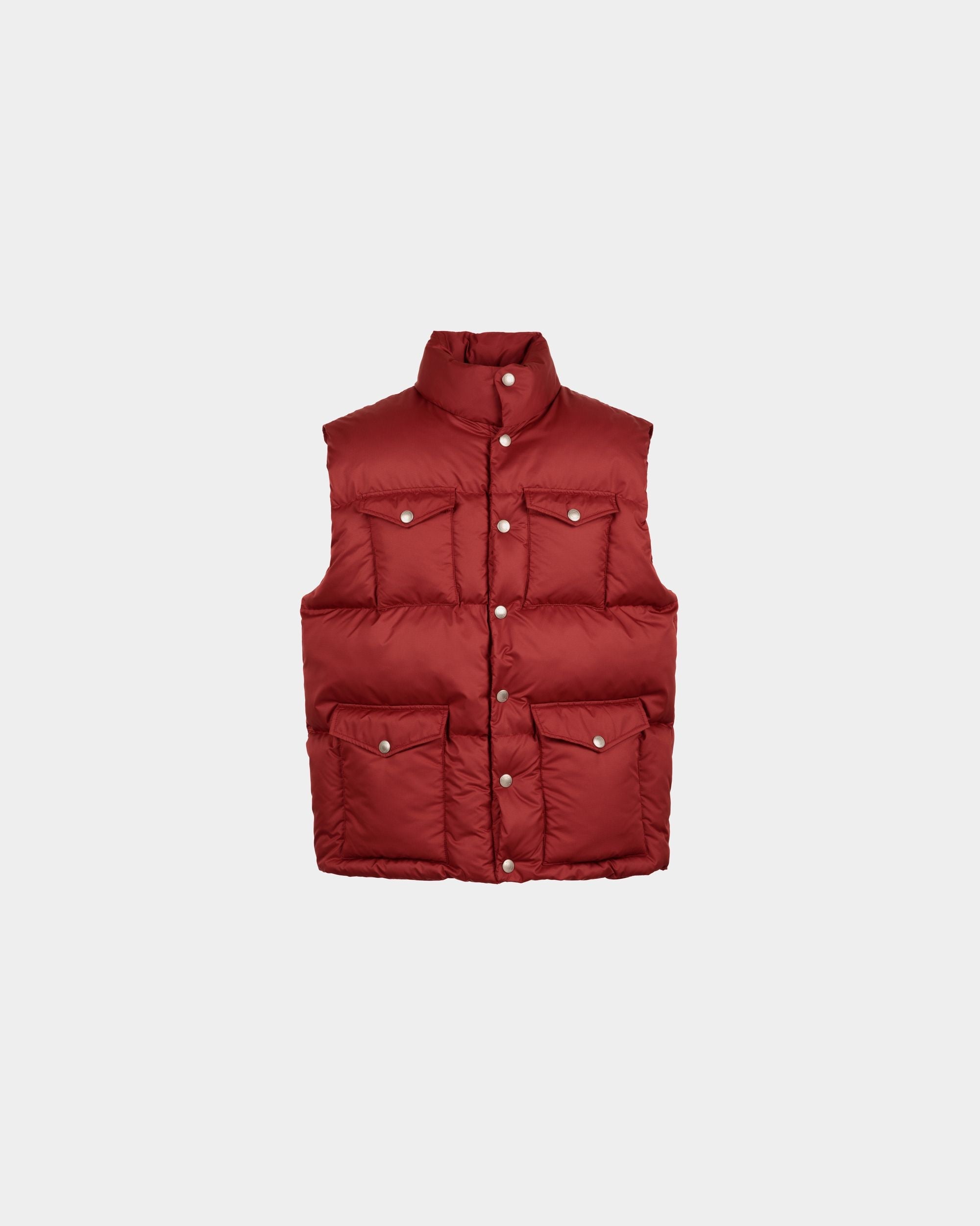 Bally Global - Puffer Vest In Red - Red