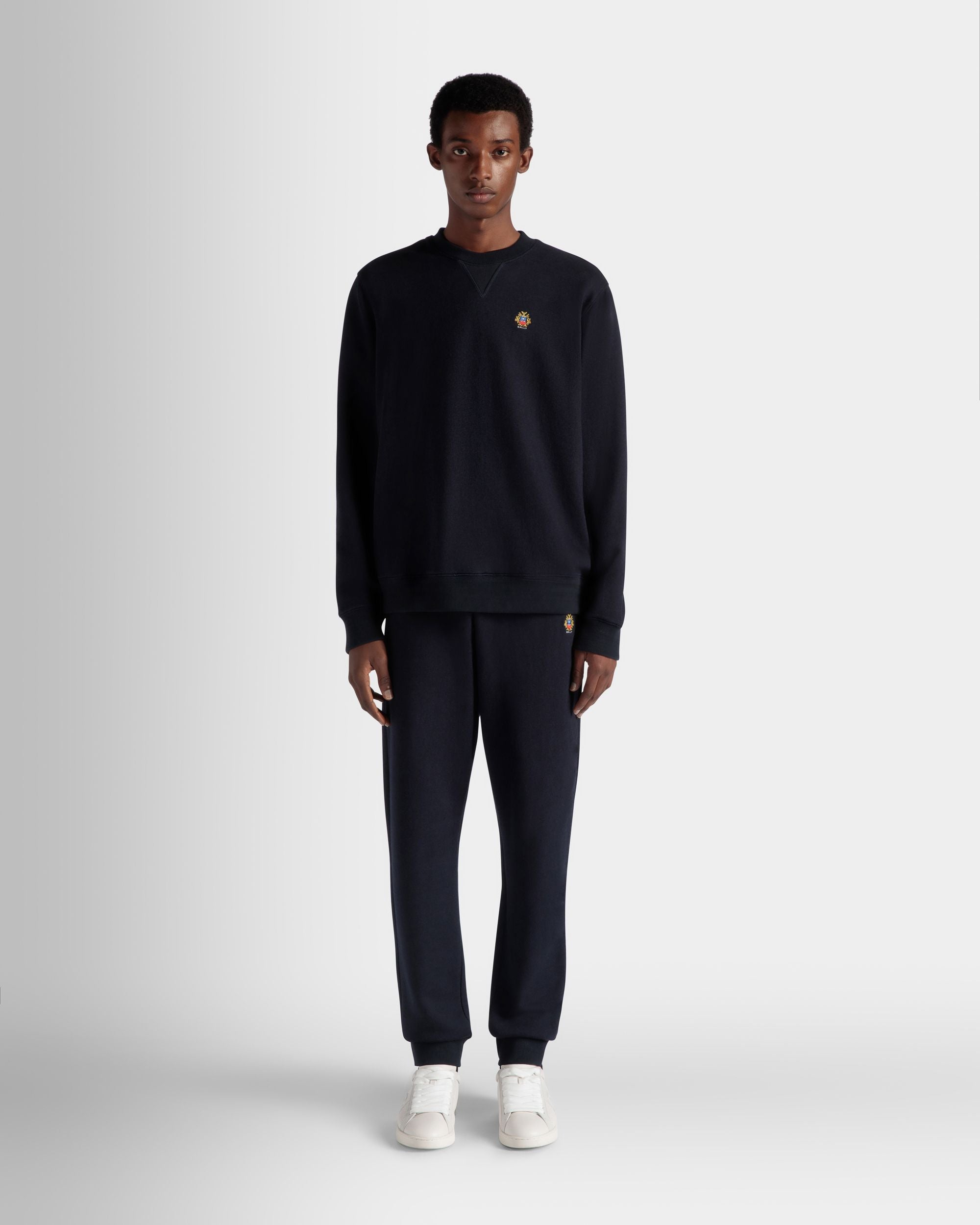 Bally Global - Pantalón De Chándal Adrien Brody Travel Collection De Mezcla De Cachemira Navy Blue - Azul