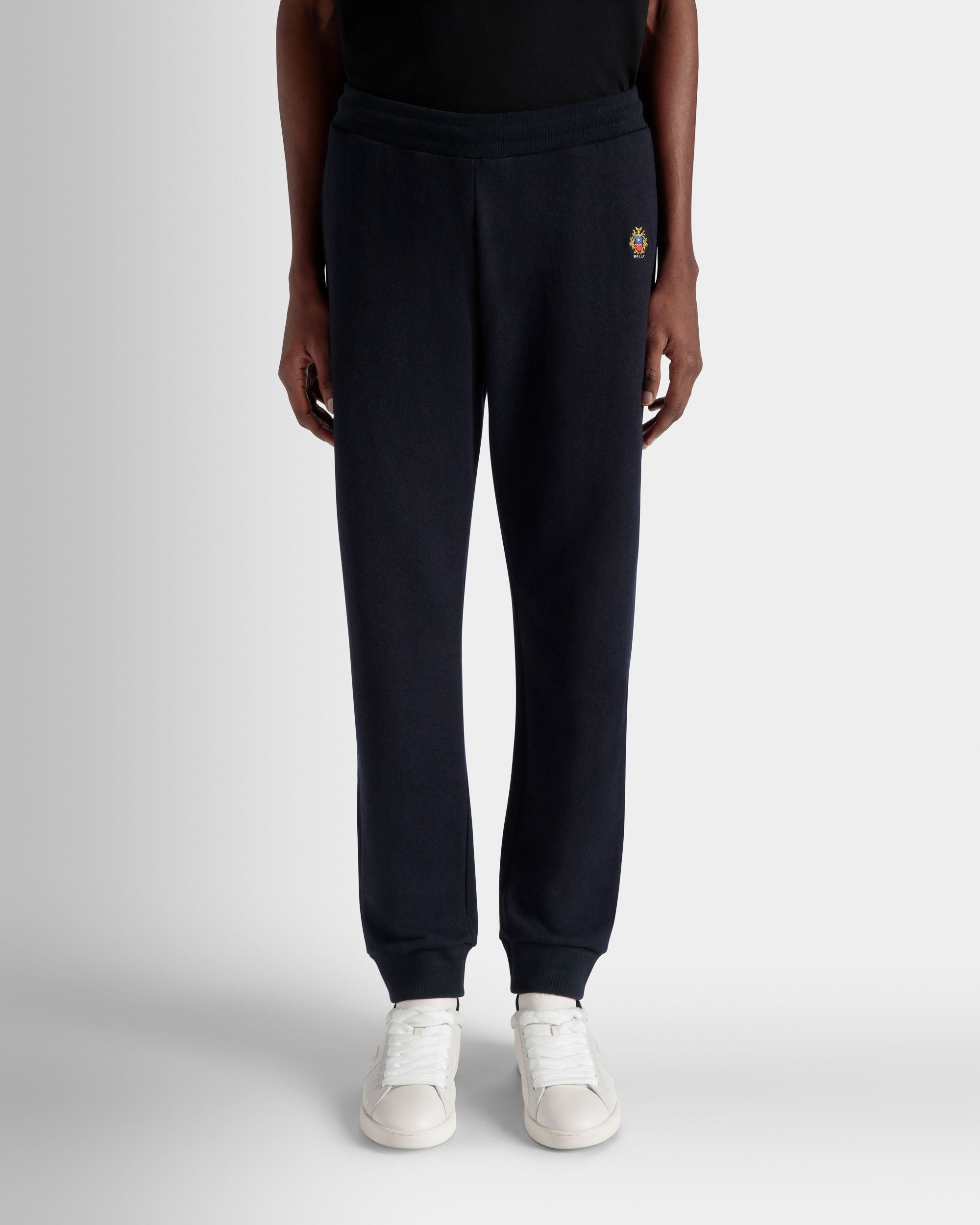 Bally Global - Pantalón De Chándal Adrien Brody Travel Collection De Mezcla De Cachemira Navy Blue - Azul