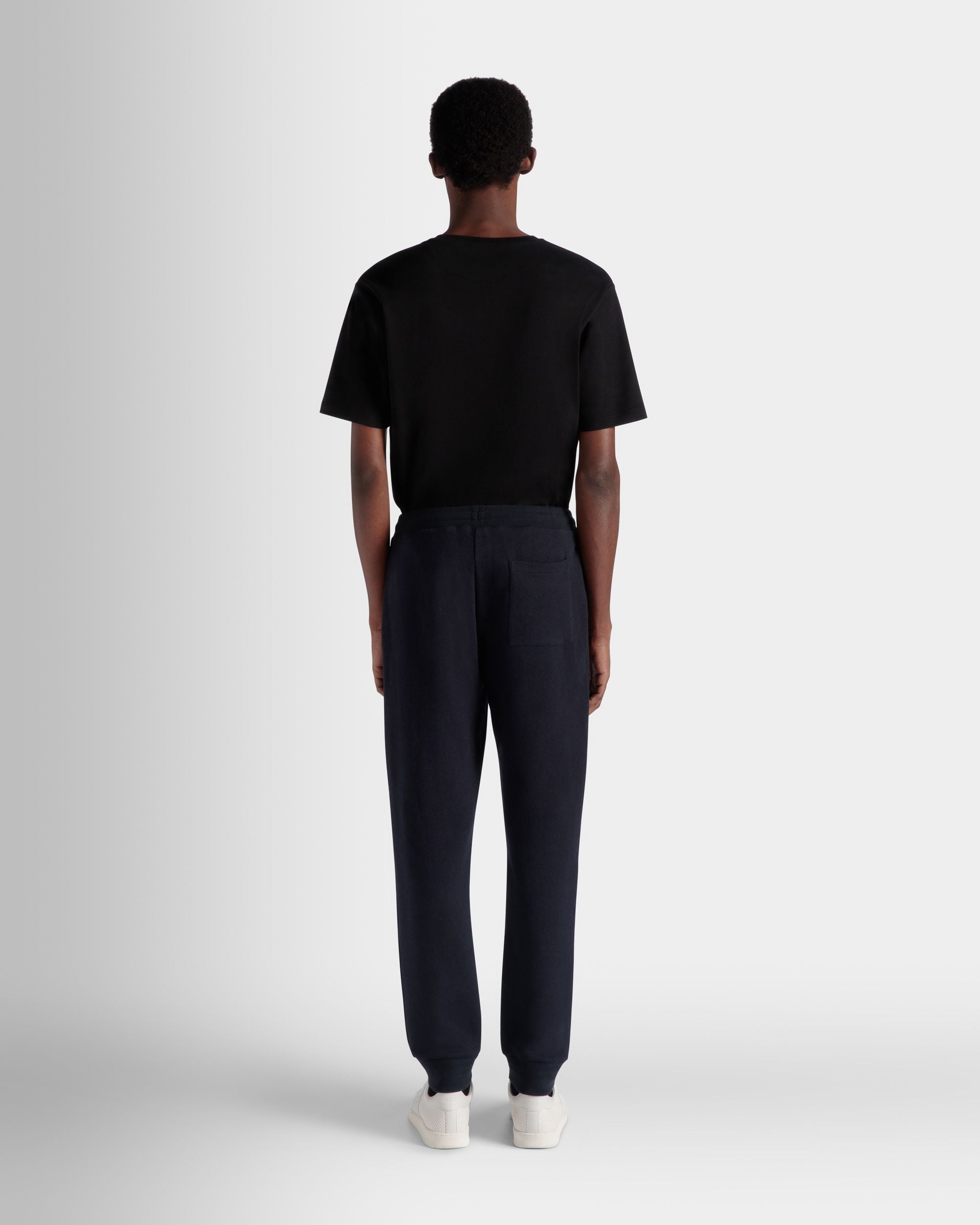 Bally Global - Pantalón De Chándal Adrien Brody Travel Collection De Mezcla De Cachemira Navy Blue - Azul