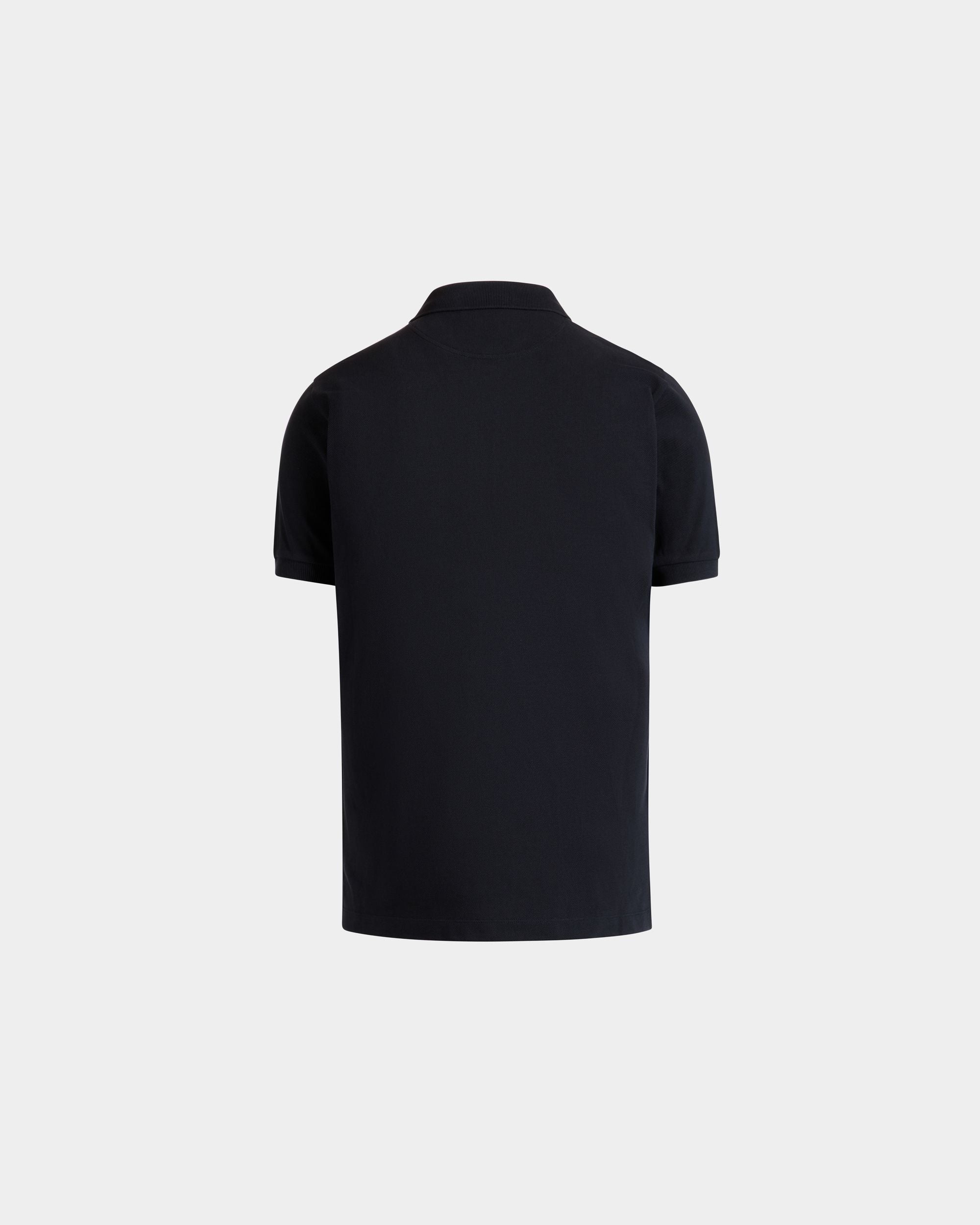 Bally Global - Polo Shirt in Navy Blue Cotton - Bleu