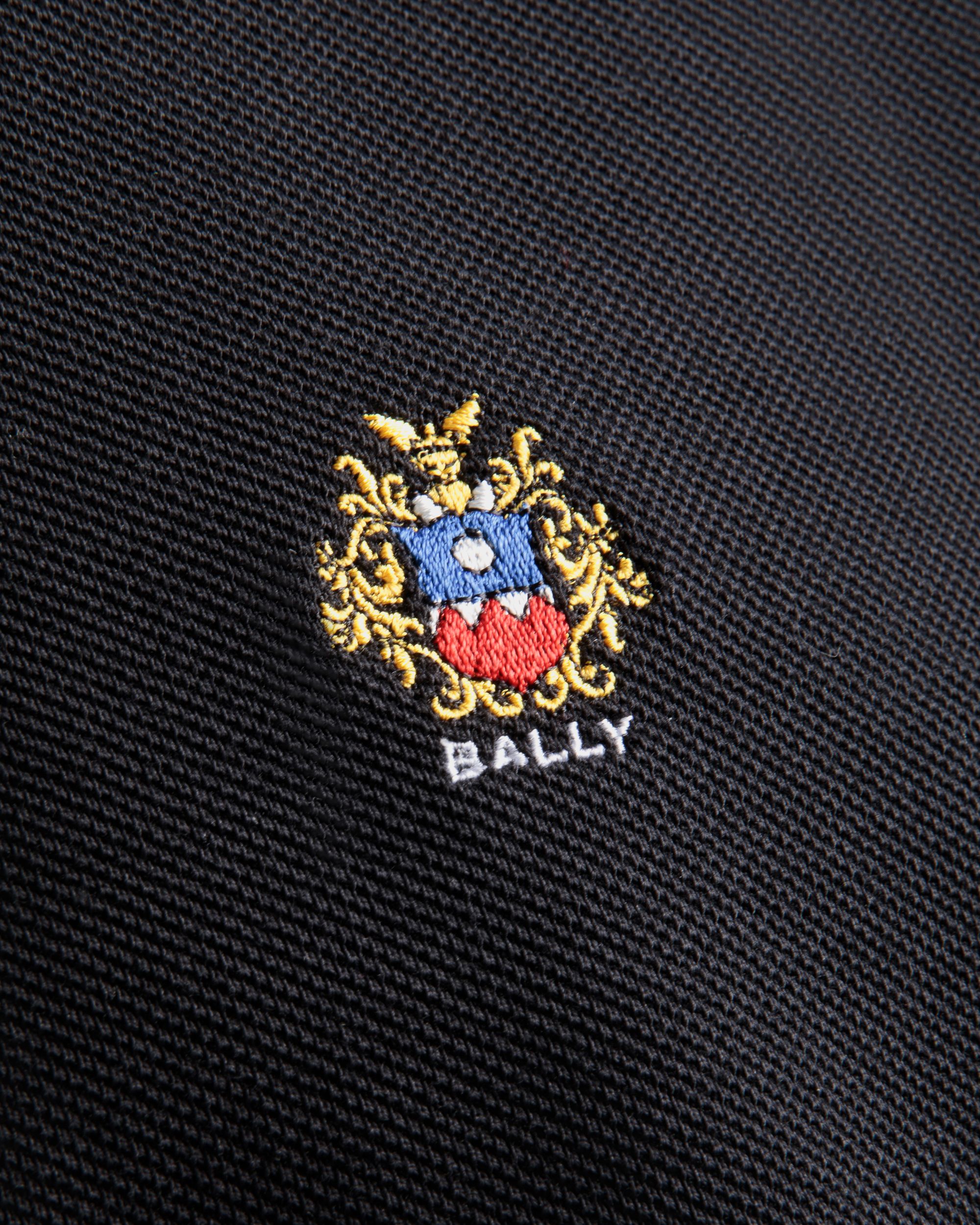 Bally Global - Polo Avec Logo Bally Crest En Coton Noir - Noir