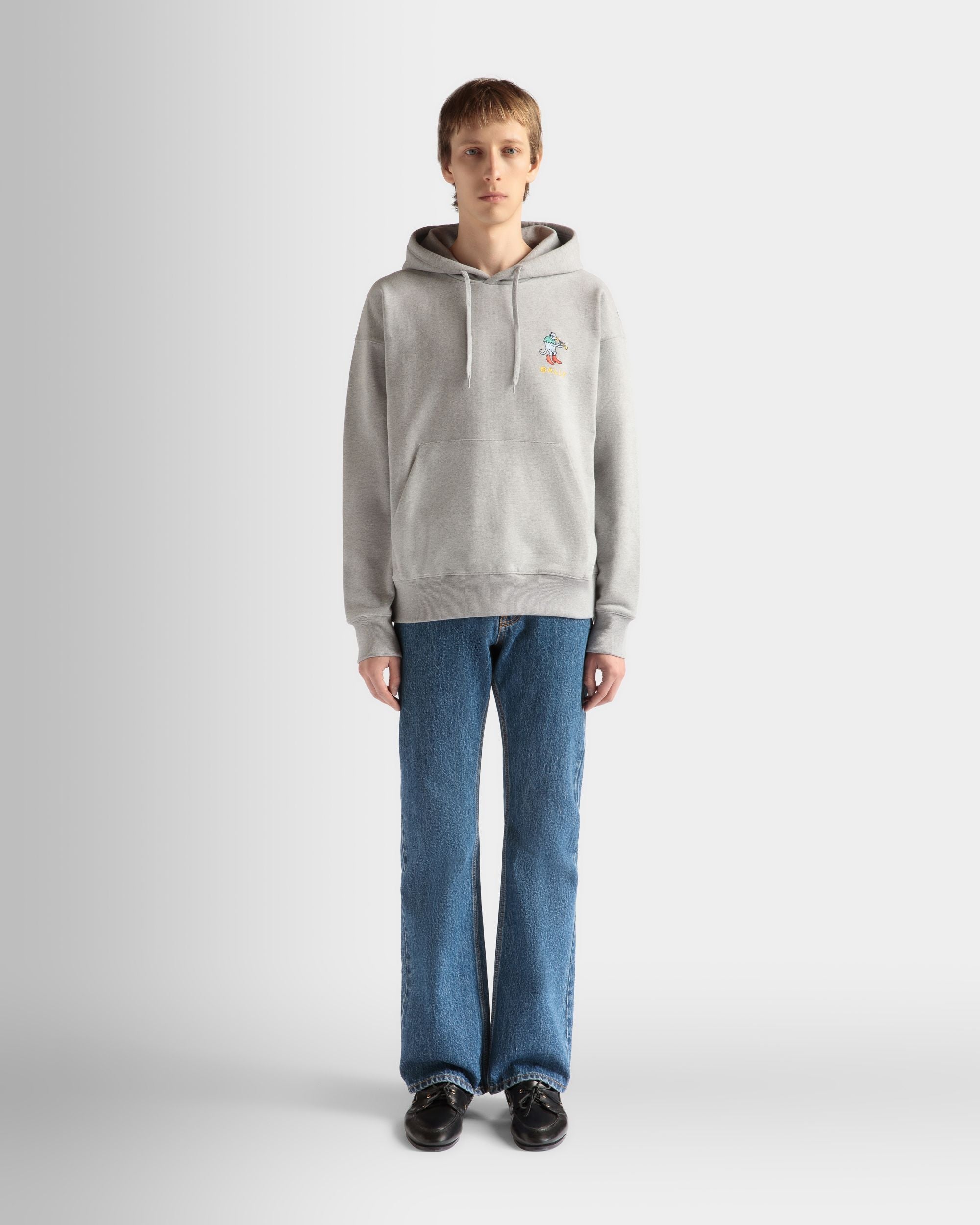 Bally Global - Sweatshirt in Grey Melange Cotton - Gray