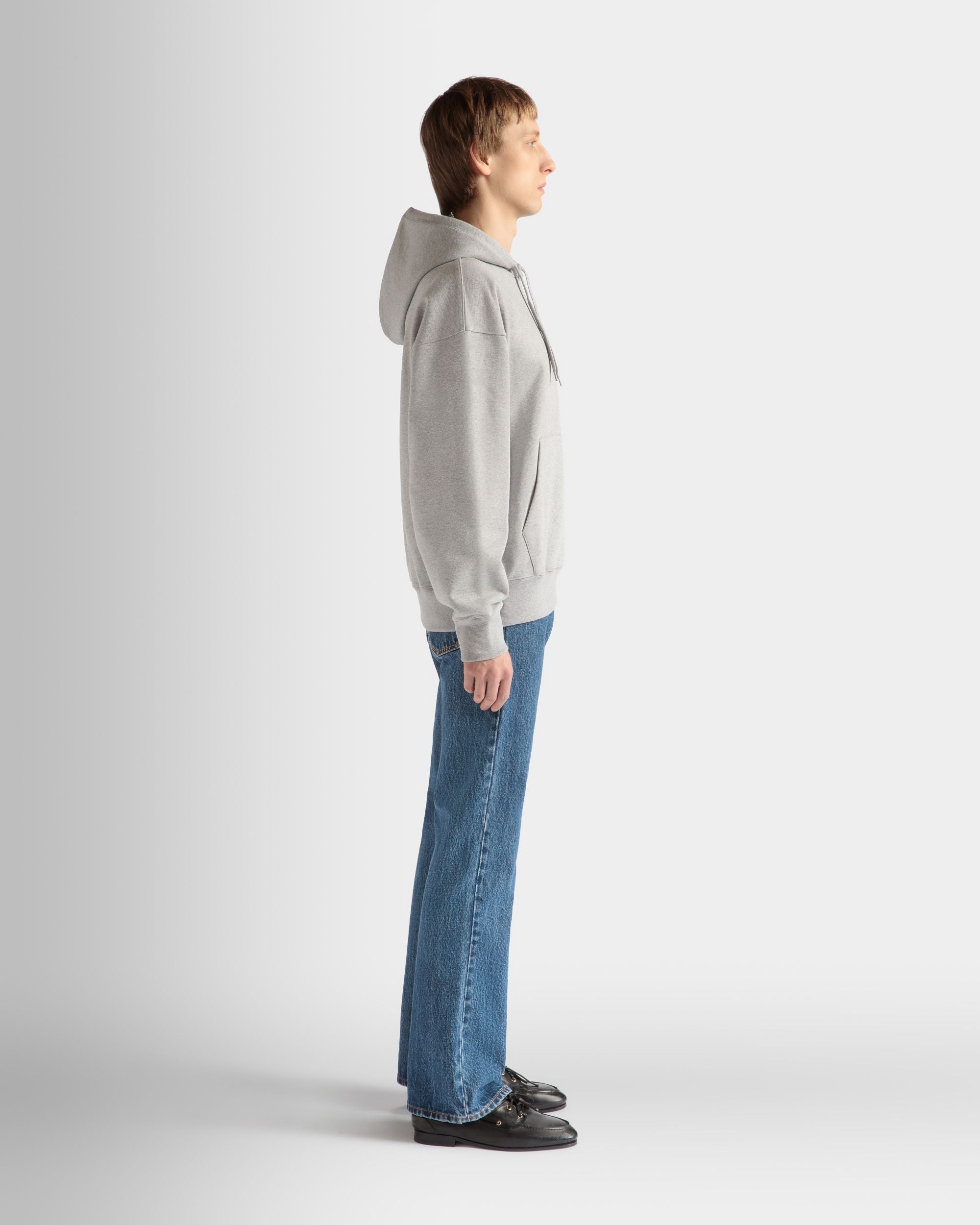 Bally Global - Sweatshirt in Grey Melange Cotton - Gray