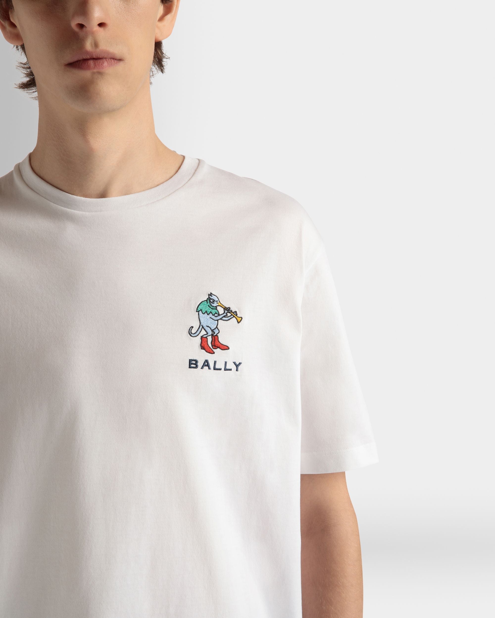 Bally Global - T-Shirt En Coton Blanc - Blanc