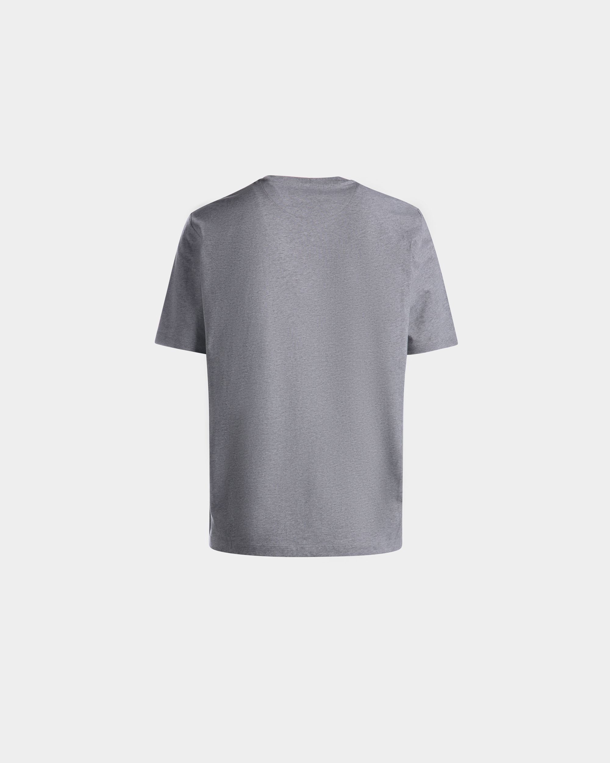 Bally Global - T-Shirt En Coton Gris Chiné - Gris