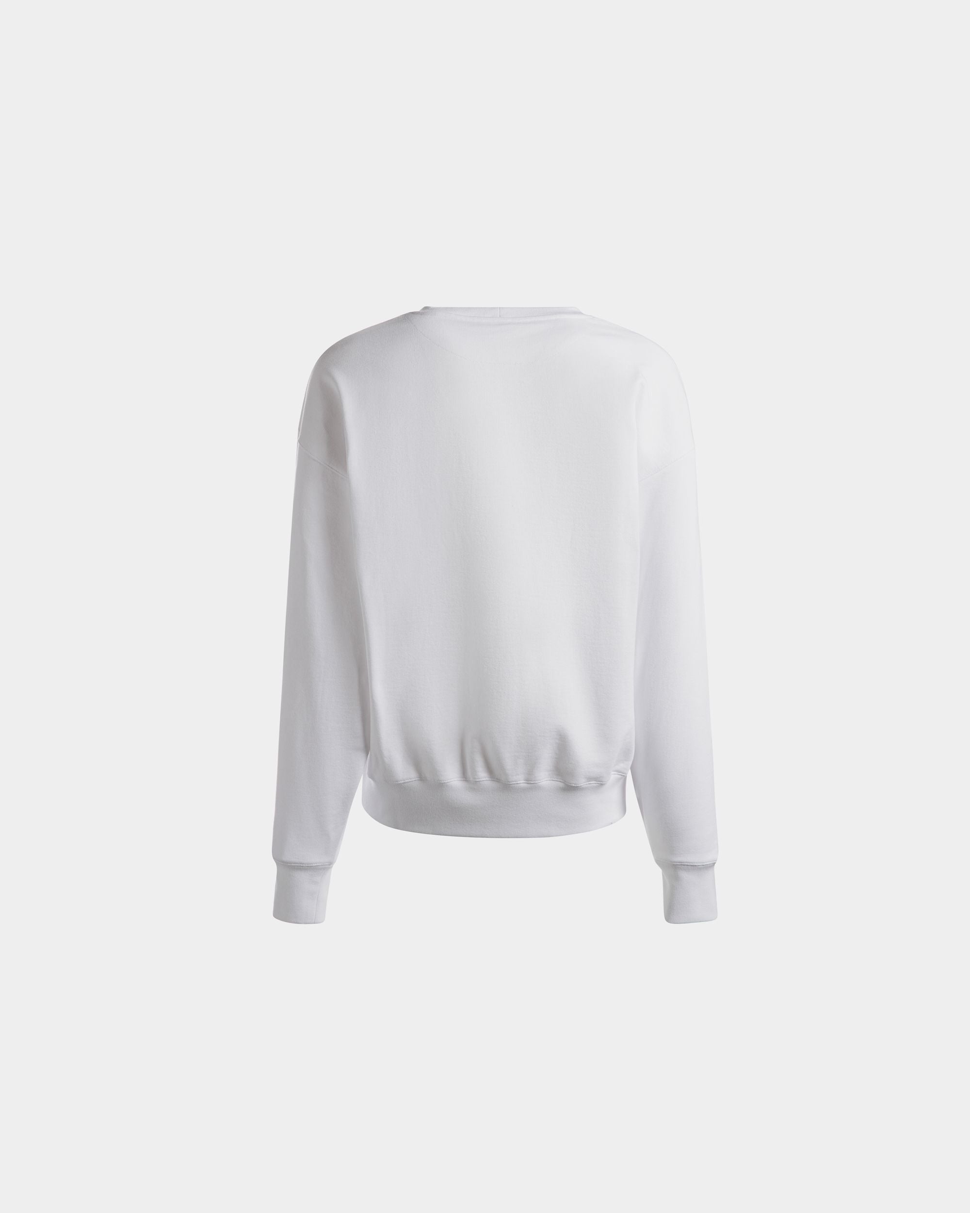 Bally Global - Sweat-Shirt En Coton Blanc Avec Écusson - Blanc