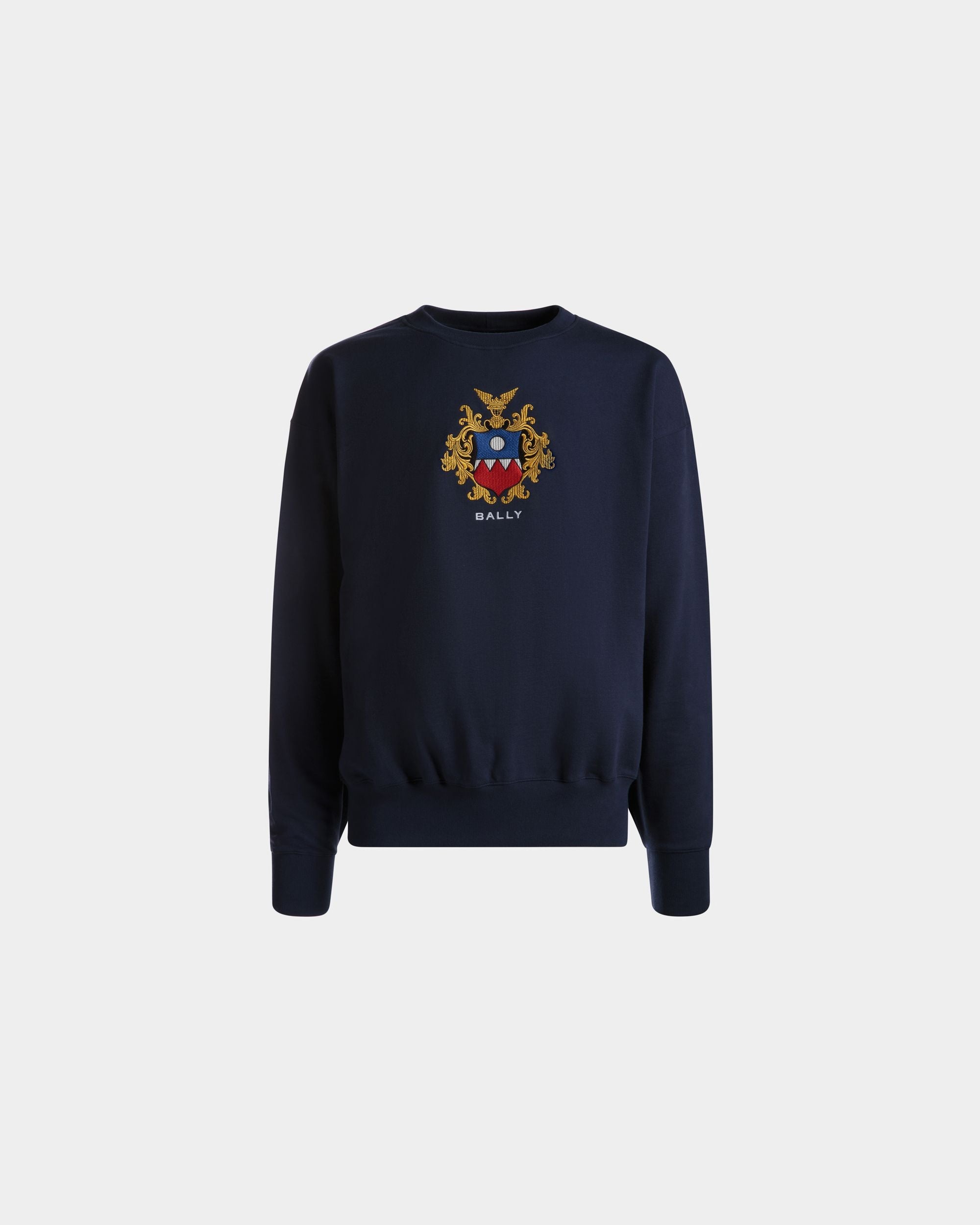 Bally Global - Sudadera De Algodón Navy Blue - Azul