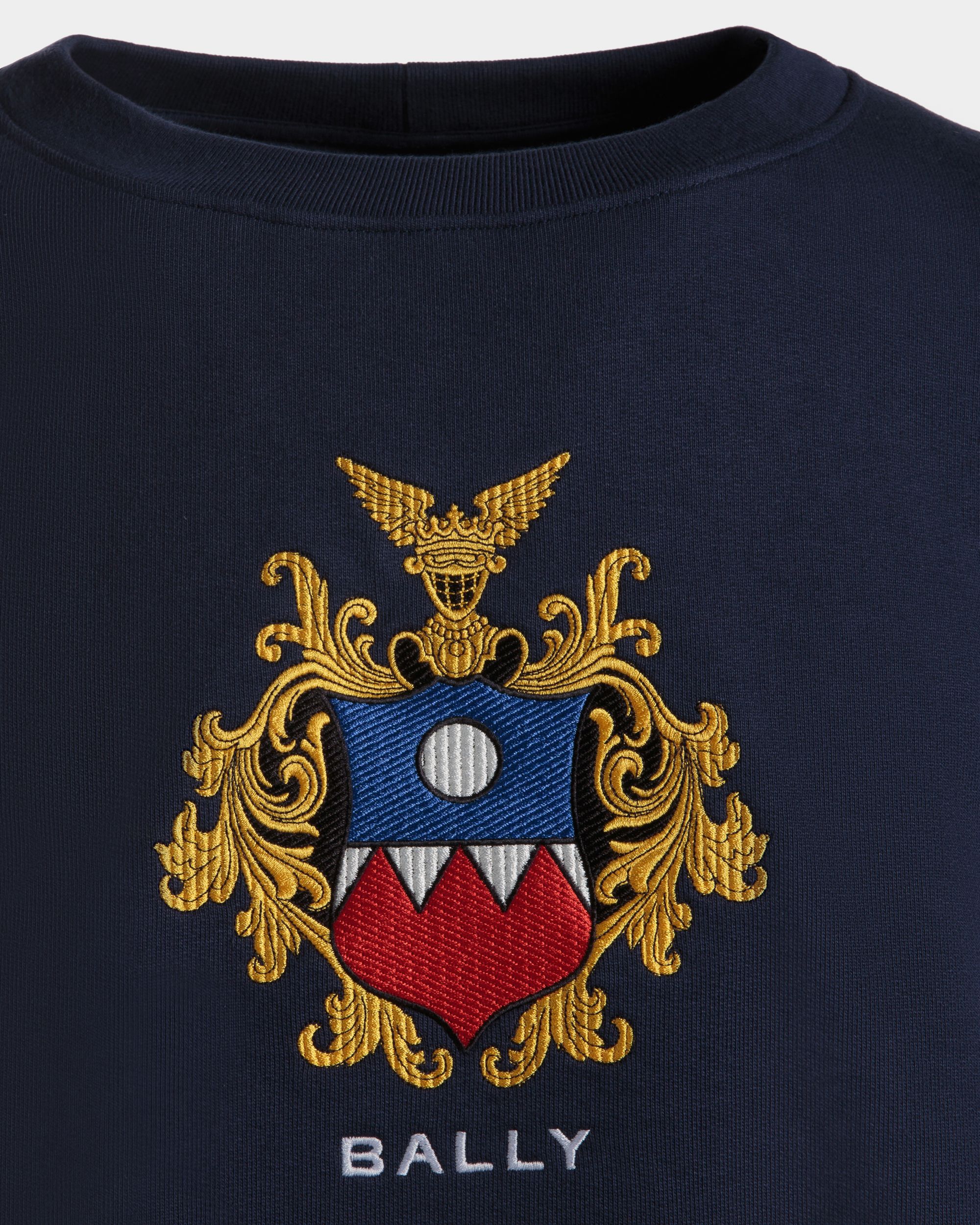 Bally Global - Sudadera De Algodón Navy Blue - Azul